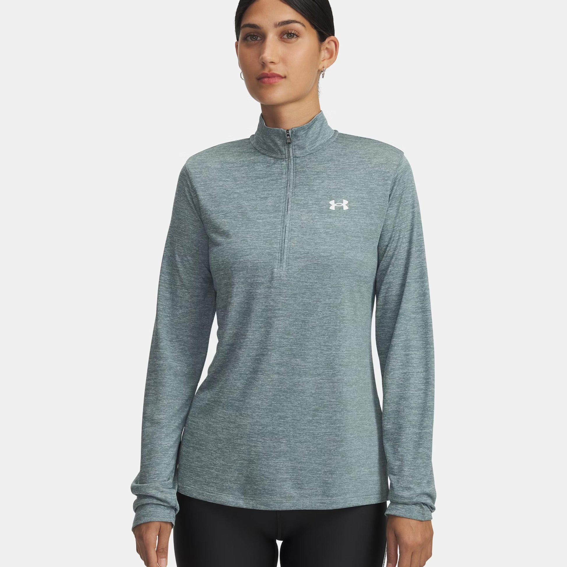 Under Armour Tech 1/2 Zip-Twist S dlouhým rukávem Dámy-bílá