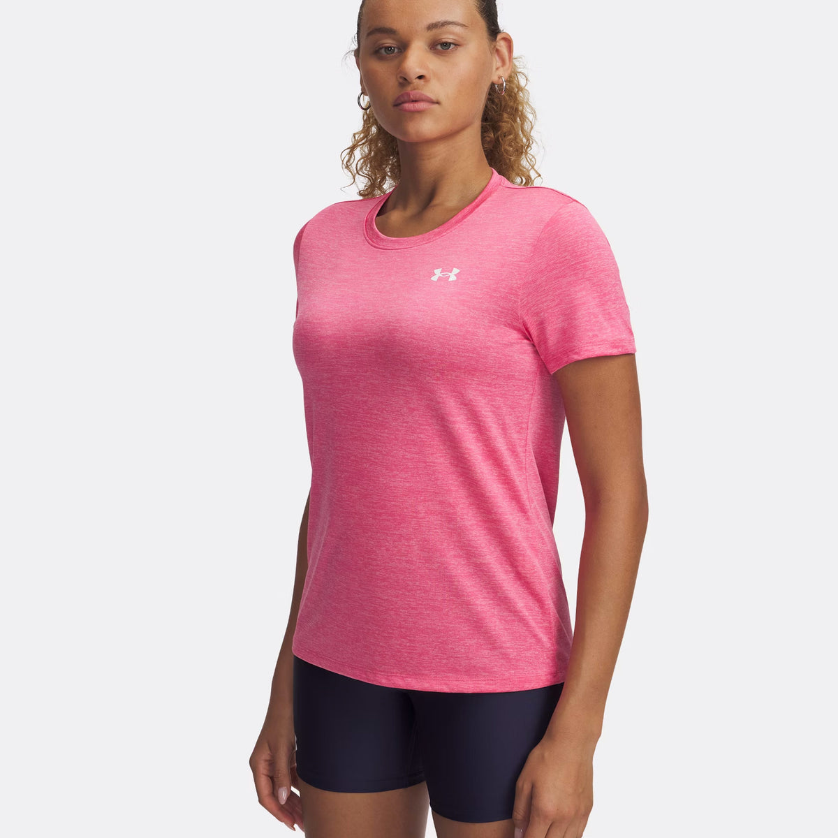 Under Armour Tech Twist Tričko Dámy-Růžová,Bílá