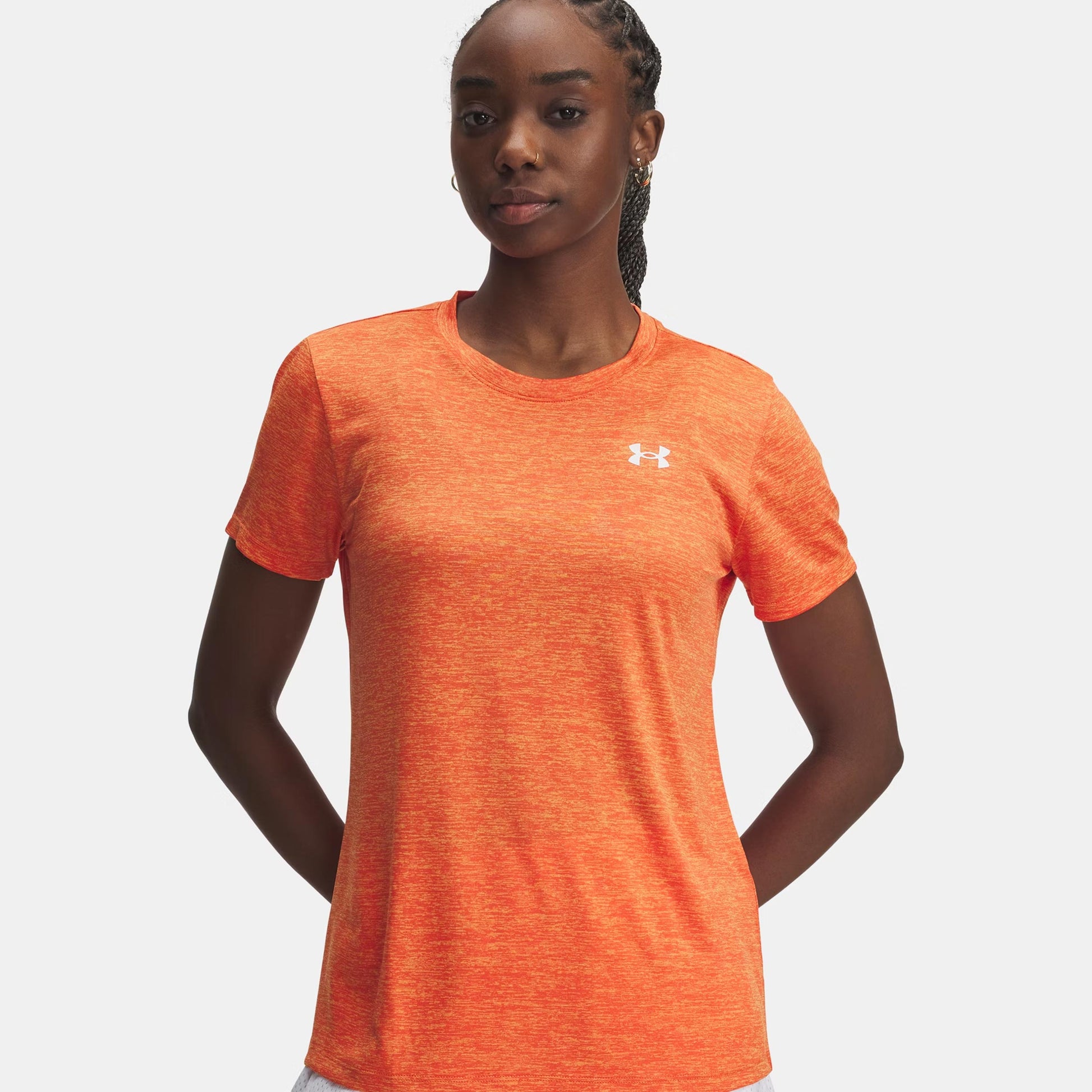 Under Armour Tech Twist Tričko Dámy - oranžová, bílá