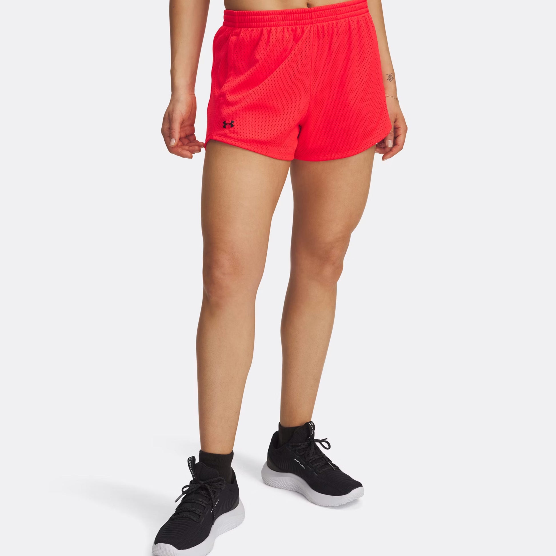 Under Armour Tech Play Up Mesh Šortky Dámy-Červená