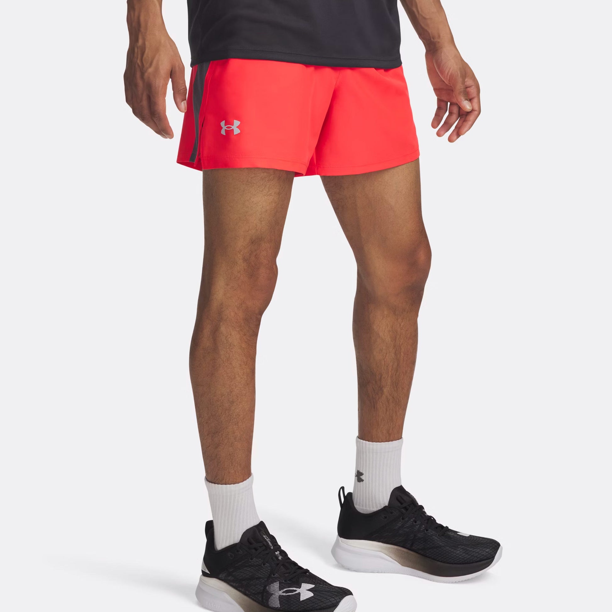 Under Armour Launch 5in Běžecké Šortky Muži-Červená,Šedá