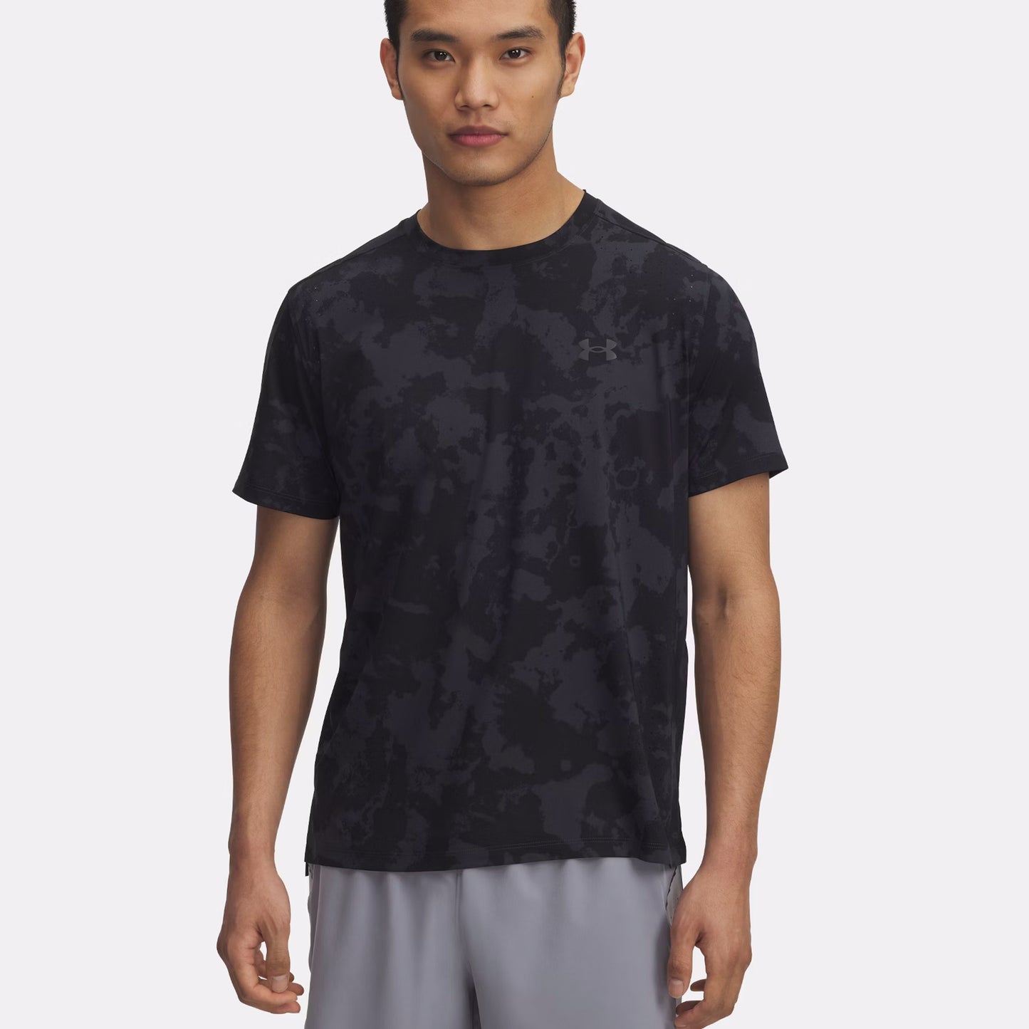Under Armour Launch Elite Print Běžecké Tričko Muži-Antrazitová,Černá