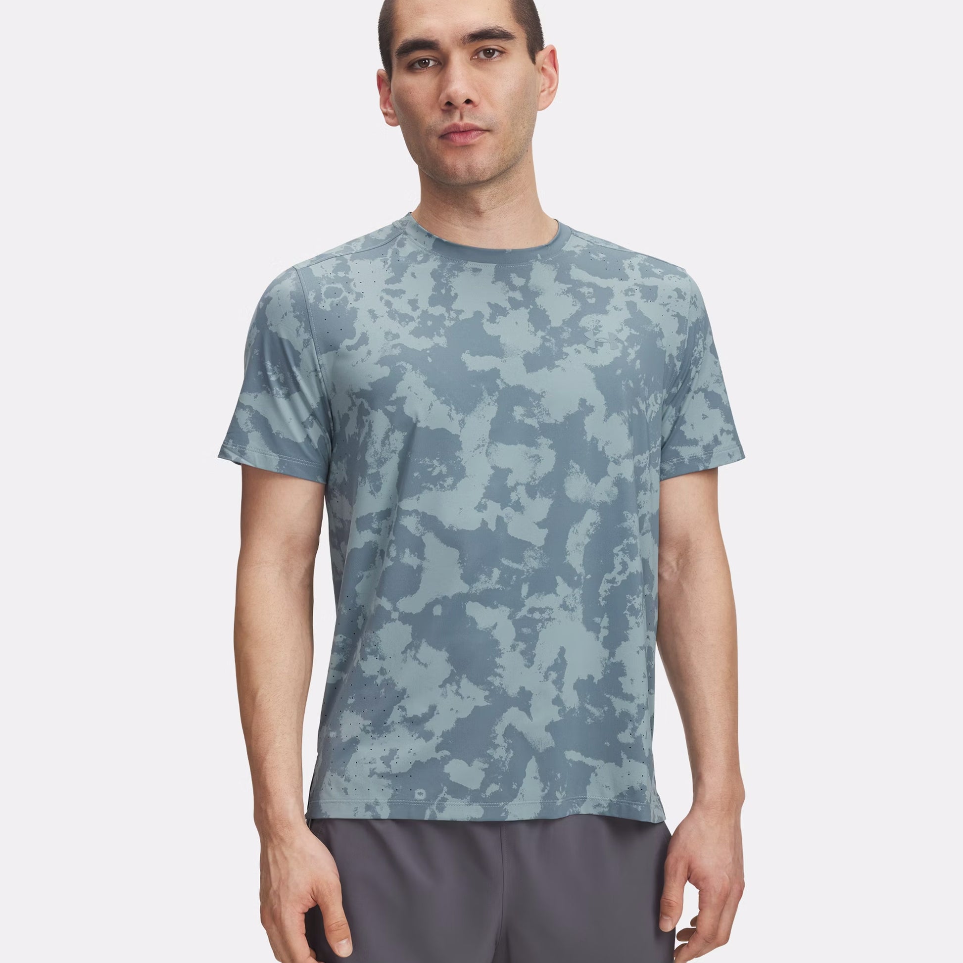 Under Armour Launch Elite Print Běžecké Tričko Muži-Petrolejová ,Blaugrau