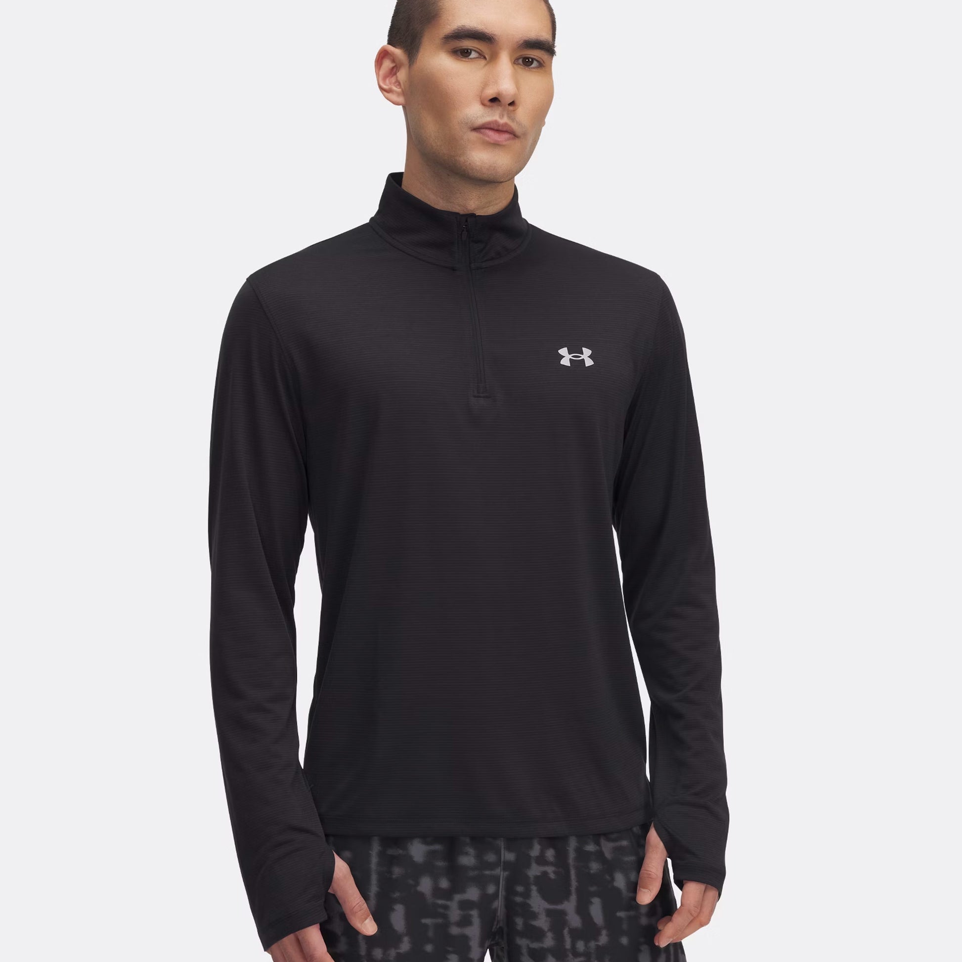 Under Armour Launch Quarter-Zip S Dlouhým Rukávem Muži-Černá