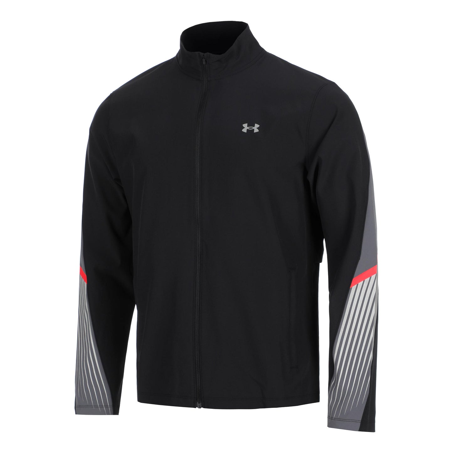 Under Armour Velociti Storm Běžecká Bunda Muži-Černá,Šedá