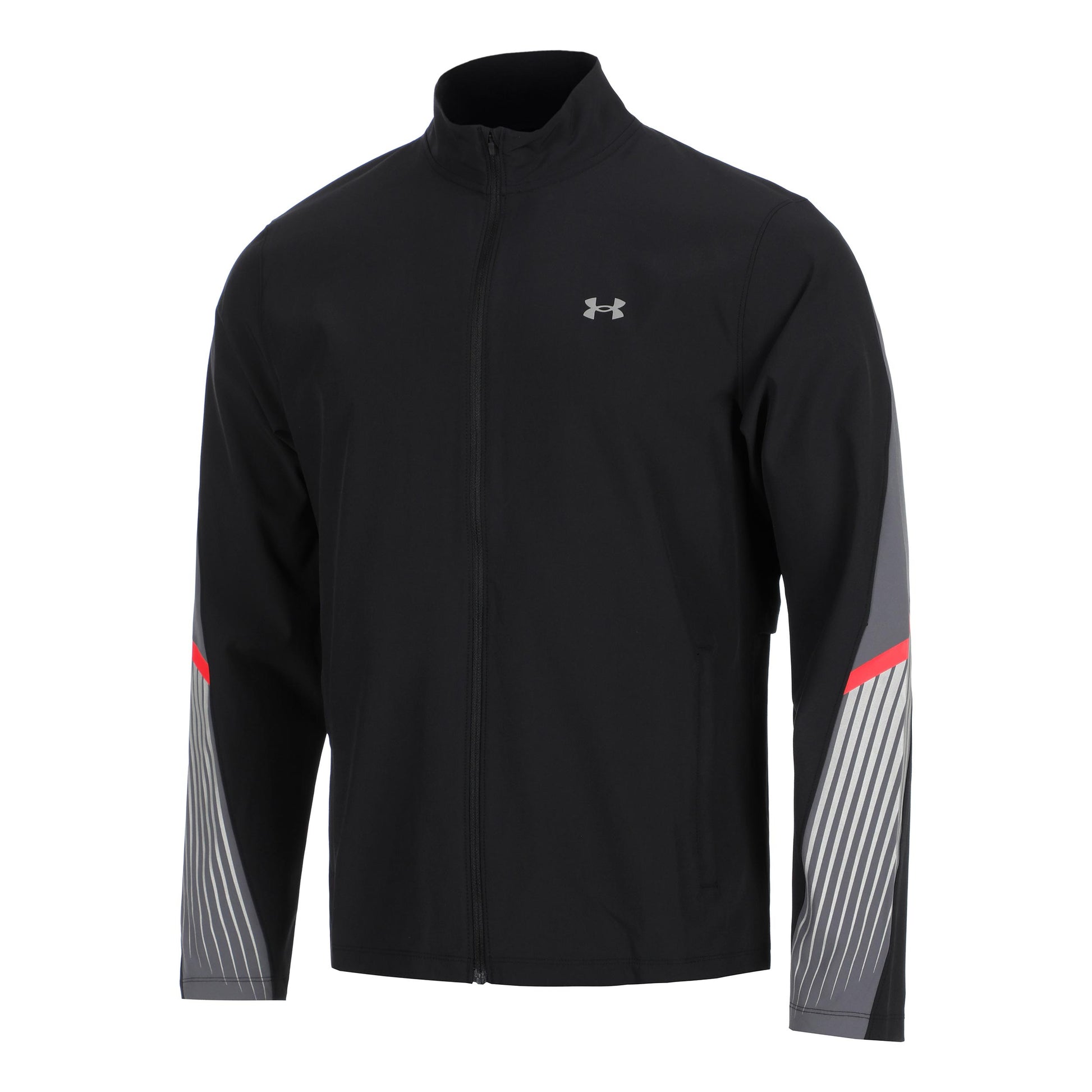 Under Armour Velociti Storm Běžecká Bunda Muži-Černá,Šedá
