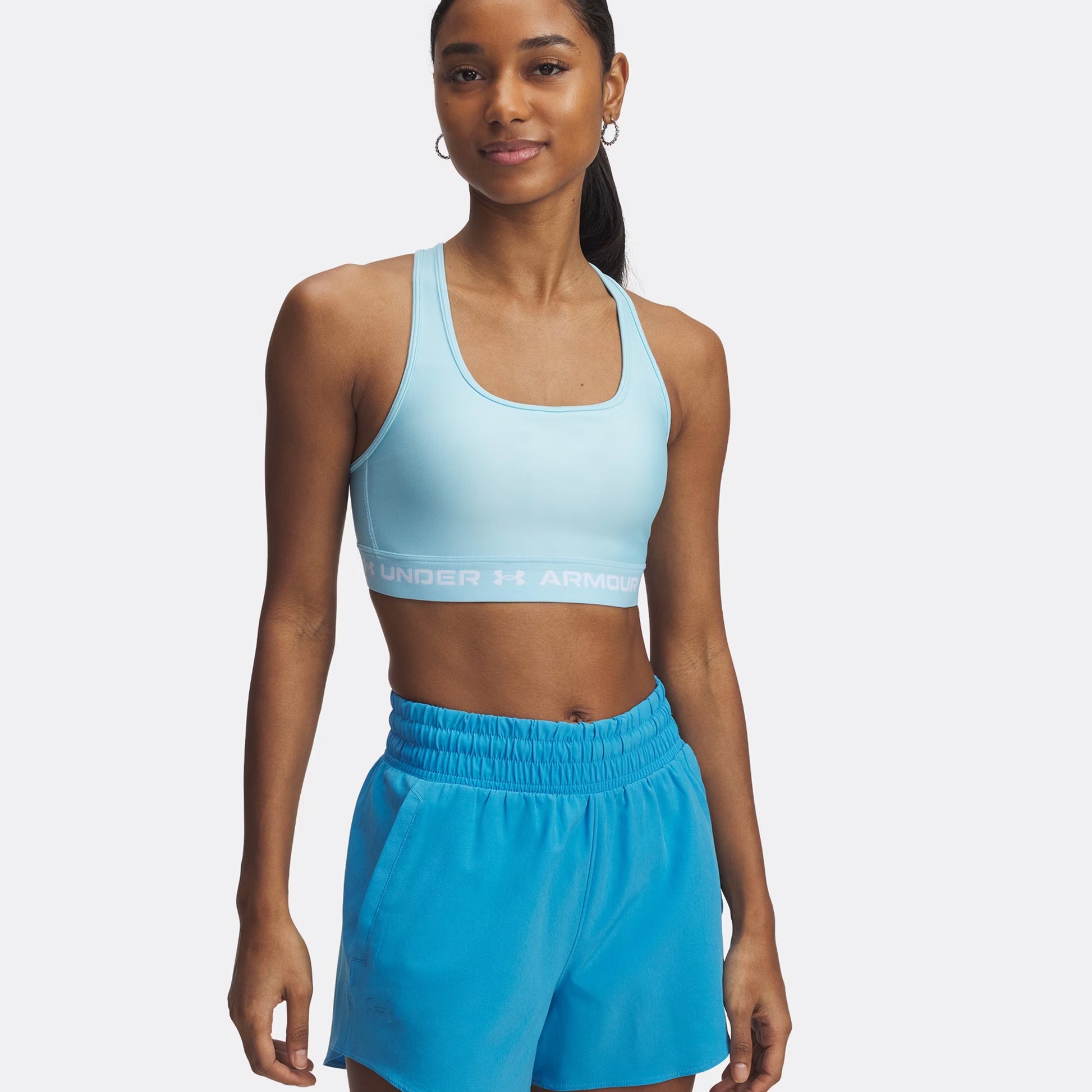 Under Armour Croback Sportovní Podprsenka Dámy-Světle Modrá