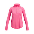 Tech Graphic Half-Zip S Dlouhým Rukávem Dívky-Růžová