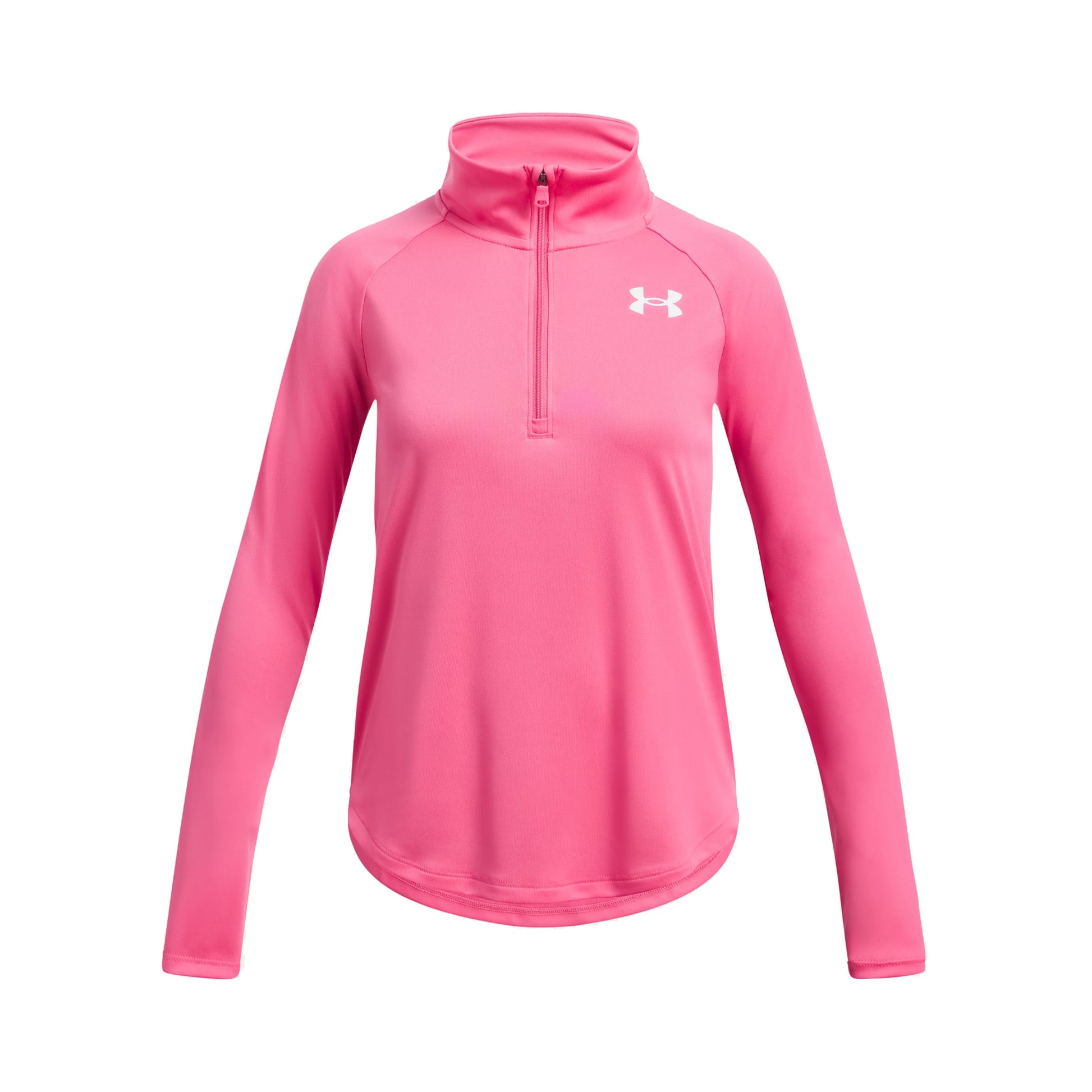 Under Armour Tech Graphic Half-Zip S Dlouhým Rukávem Dívky-Růžová