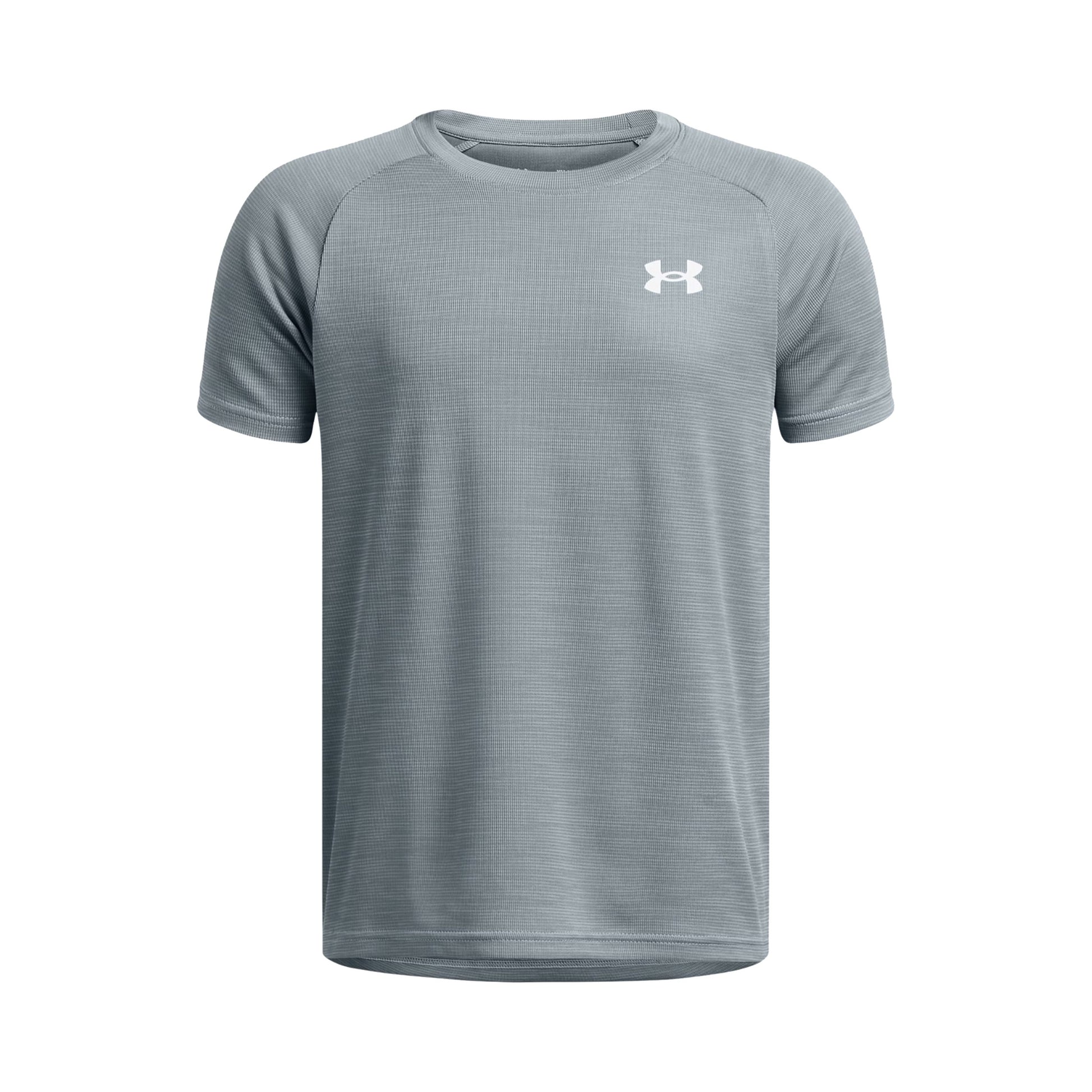 Under Armour Tech Textured Tričko Chlapci - blaugrau,