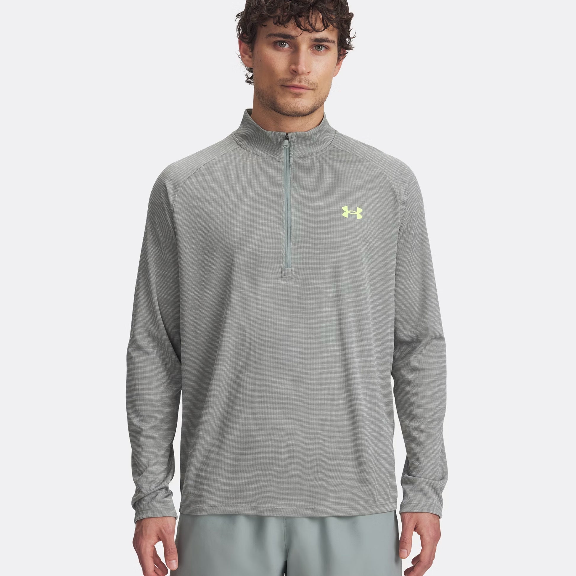 Under Armour Tech Textured Half-Zip S Dlouhým Rukávem Muži-Šalvěj