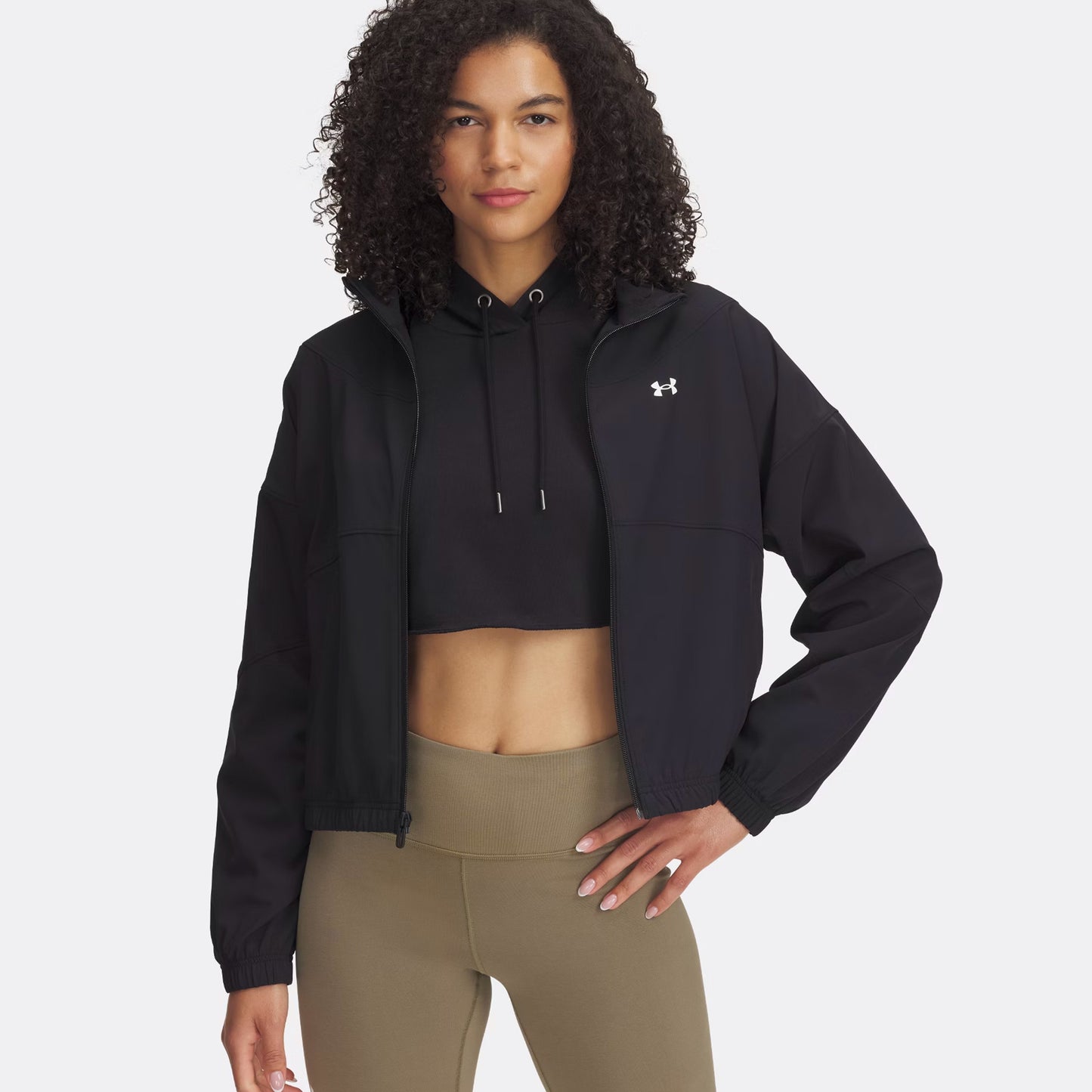 Under Armour Rival Woven Tréninková Bunda Dámy-Černá