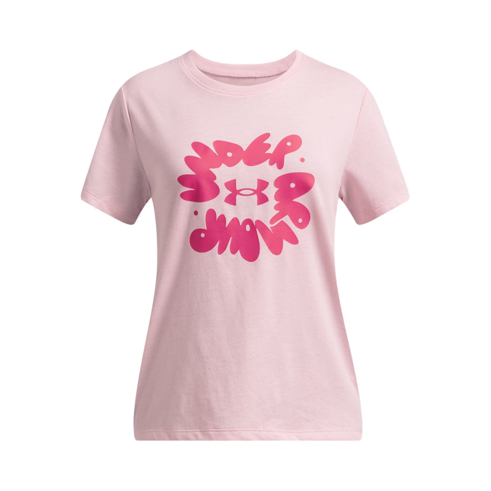 Under Armour Bubble Tričko Dívky-Růžová