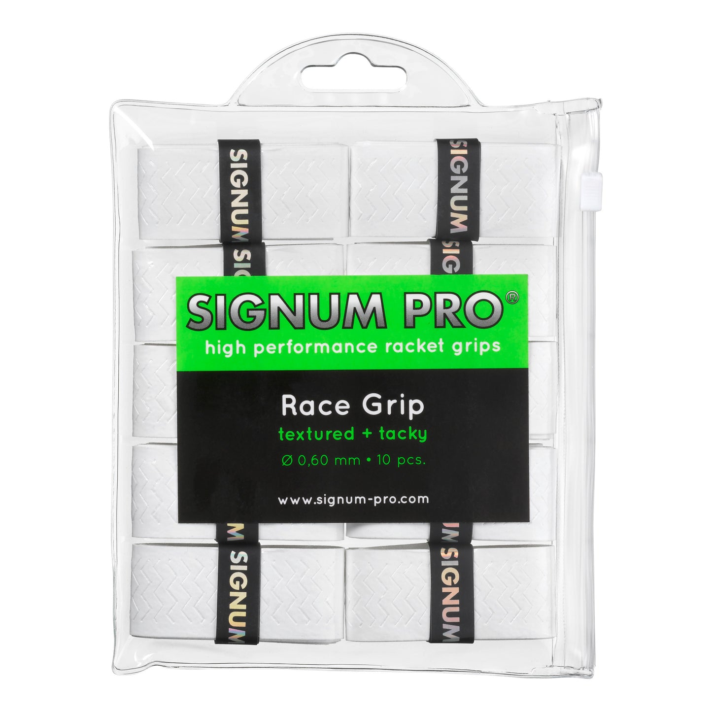 Signum Pro Race Grip 10ks V Baleni-Bílá