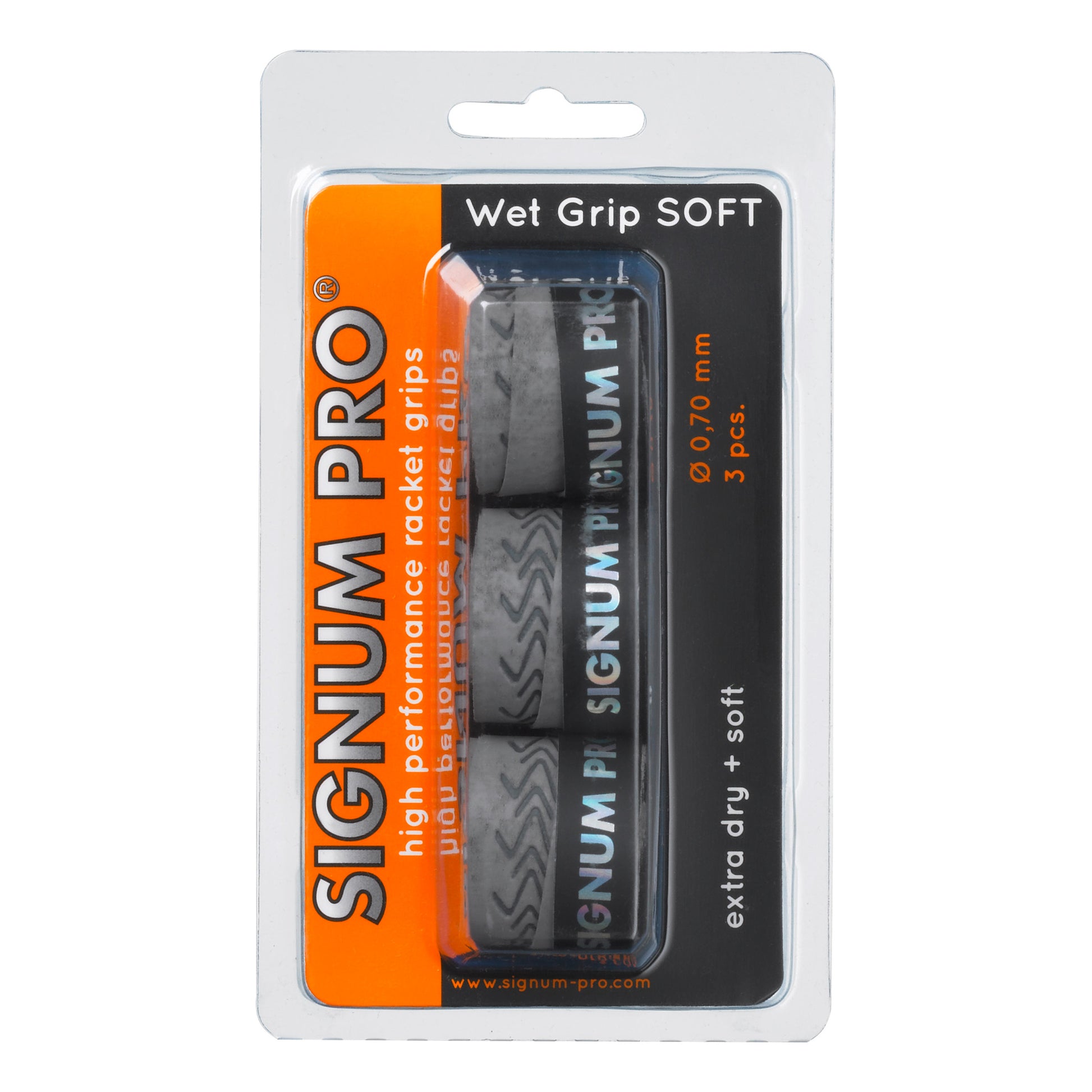 Signum Pro Wet Grip SOFT 3ks v baleni - šedá