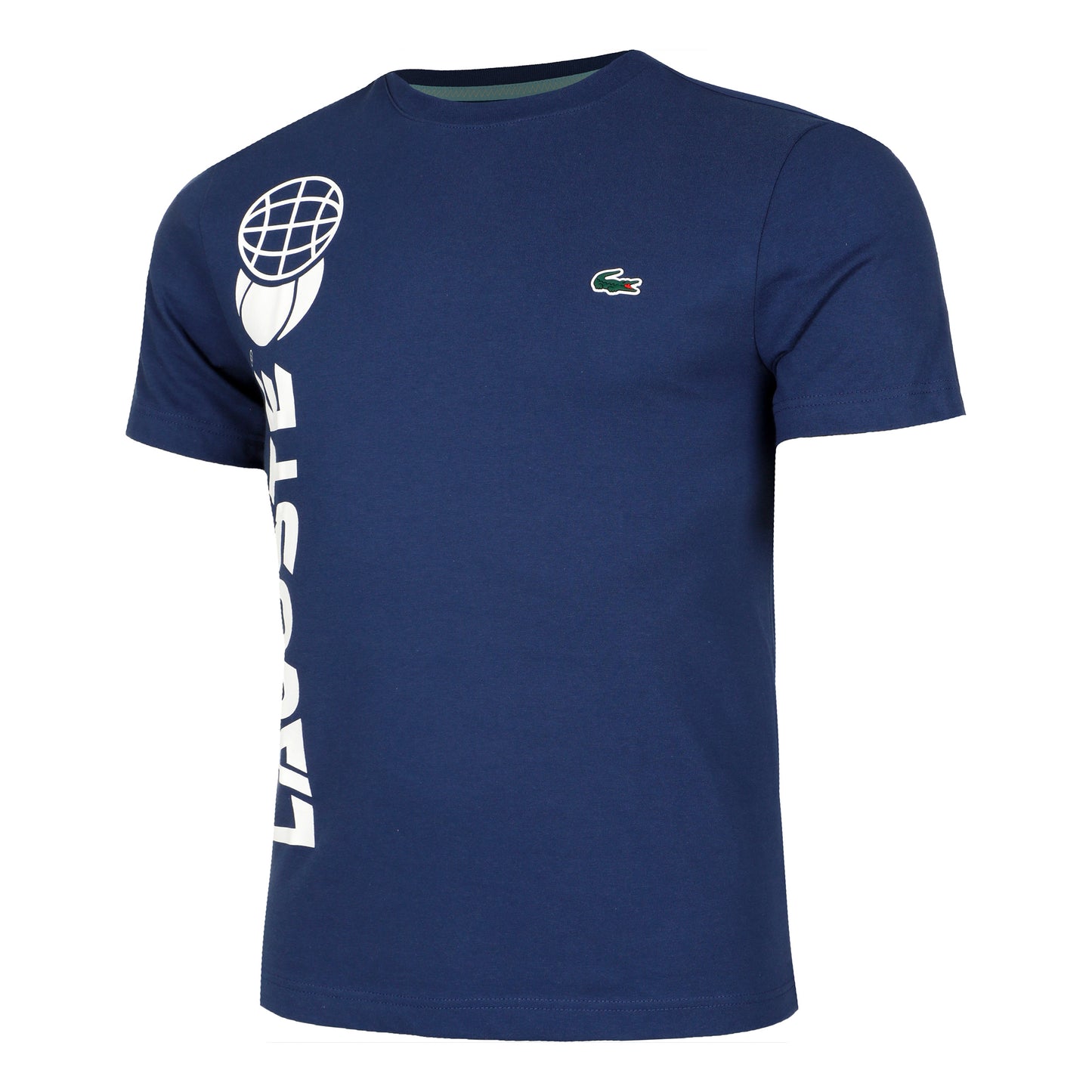 Lacoste Daniil Medvedev Tričko Muži - tmavě modrá, bílá
