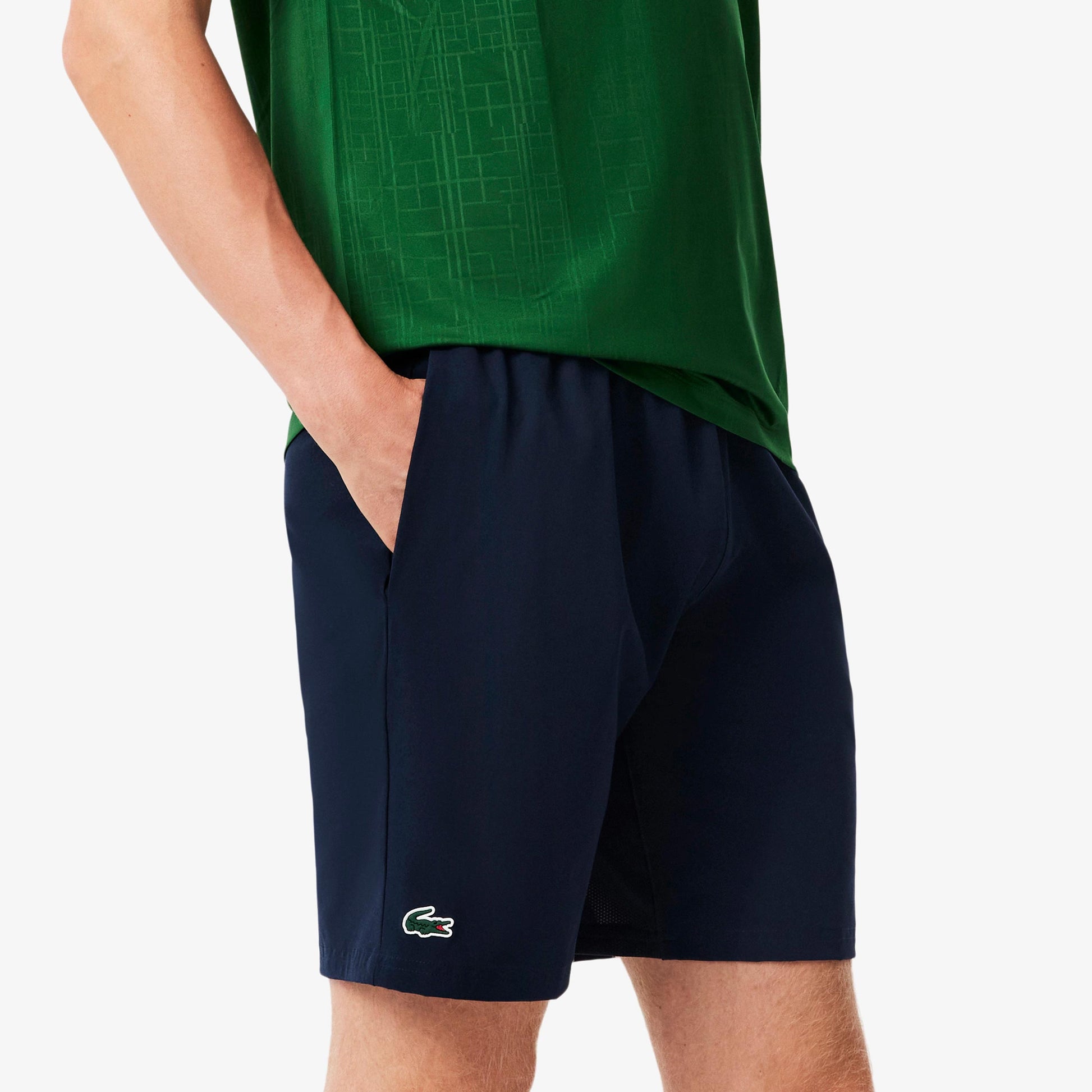 Lacoste Djokovic Šortky Muži - tmavě modrá, zelená