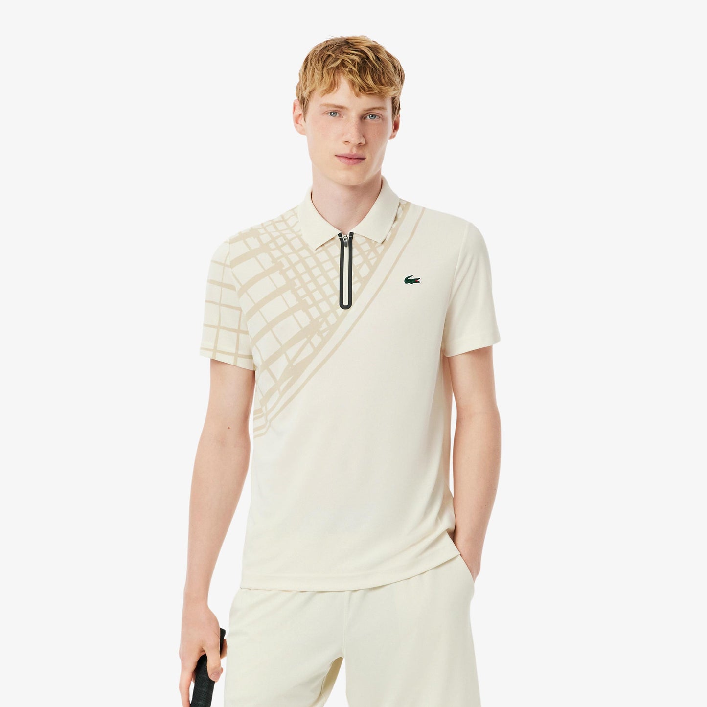 Lacoste Pólo Muži-krémová