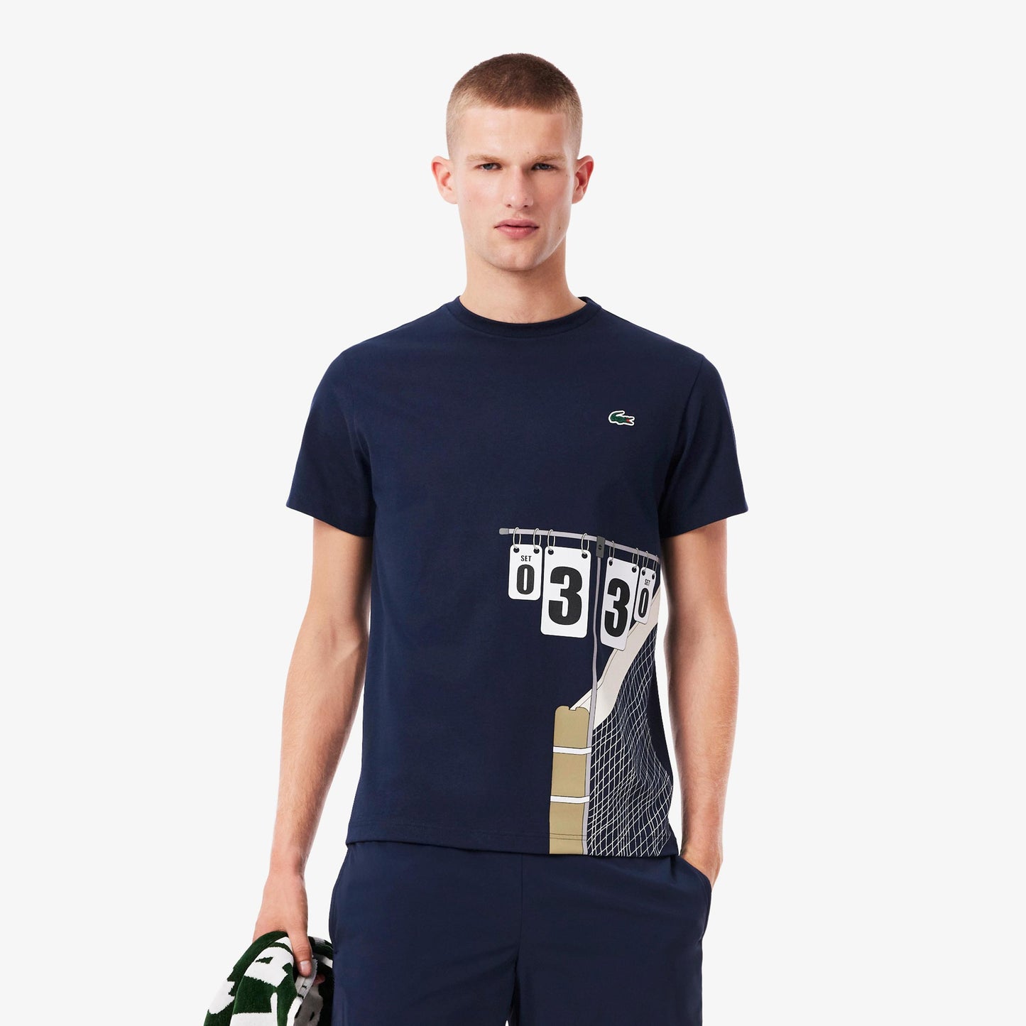 Lacoste Tričko Muži-Tmavě Modrá