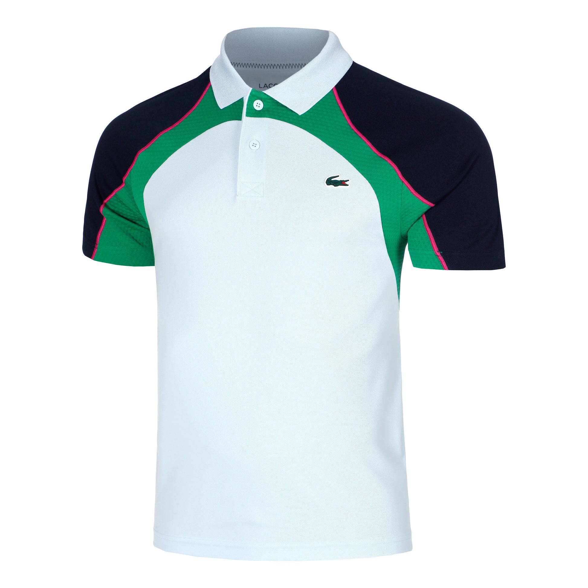 Lacoste Djokovic Pólo Muži - světle modrá, vícebarevné