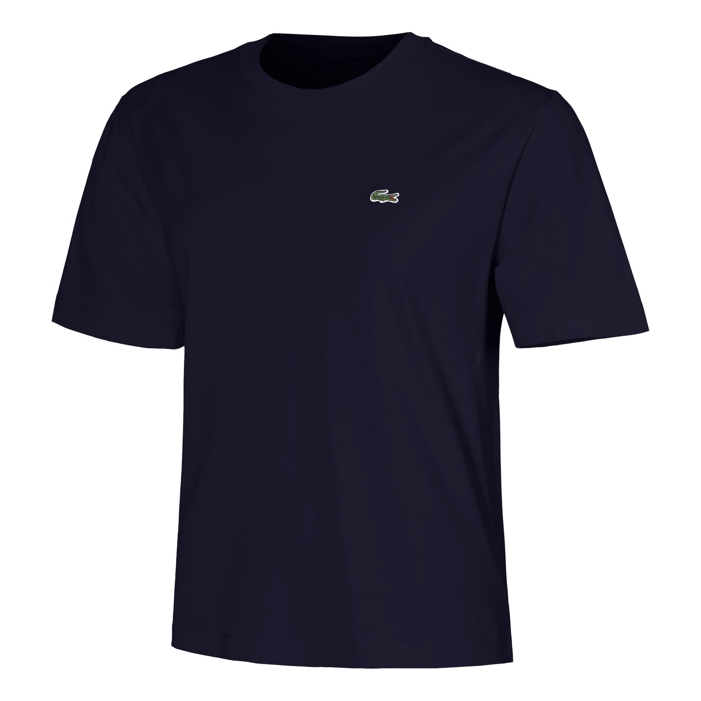 Lacoste Relaxed Fit Plain Soft Tričko Dámy-Tmavě Modrá