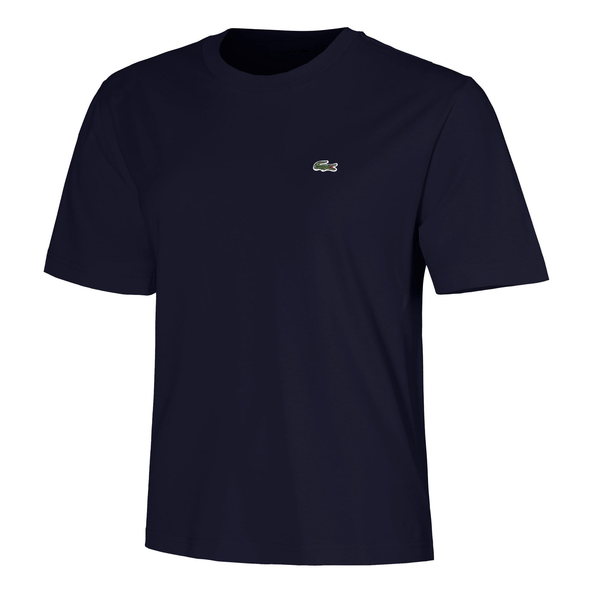 Lacoste Relaxed Fit Plain Soft Tričko Dámy-Tmavě Modrá