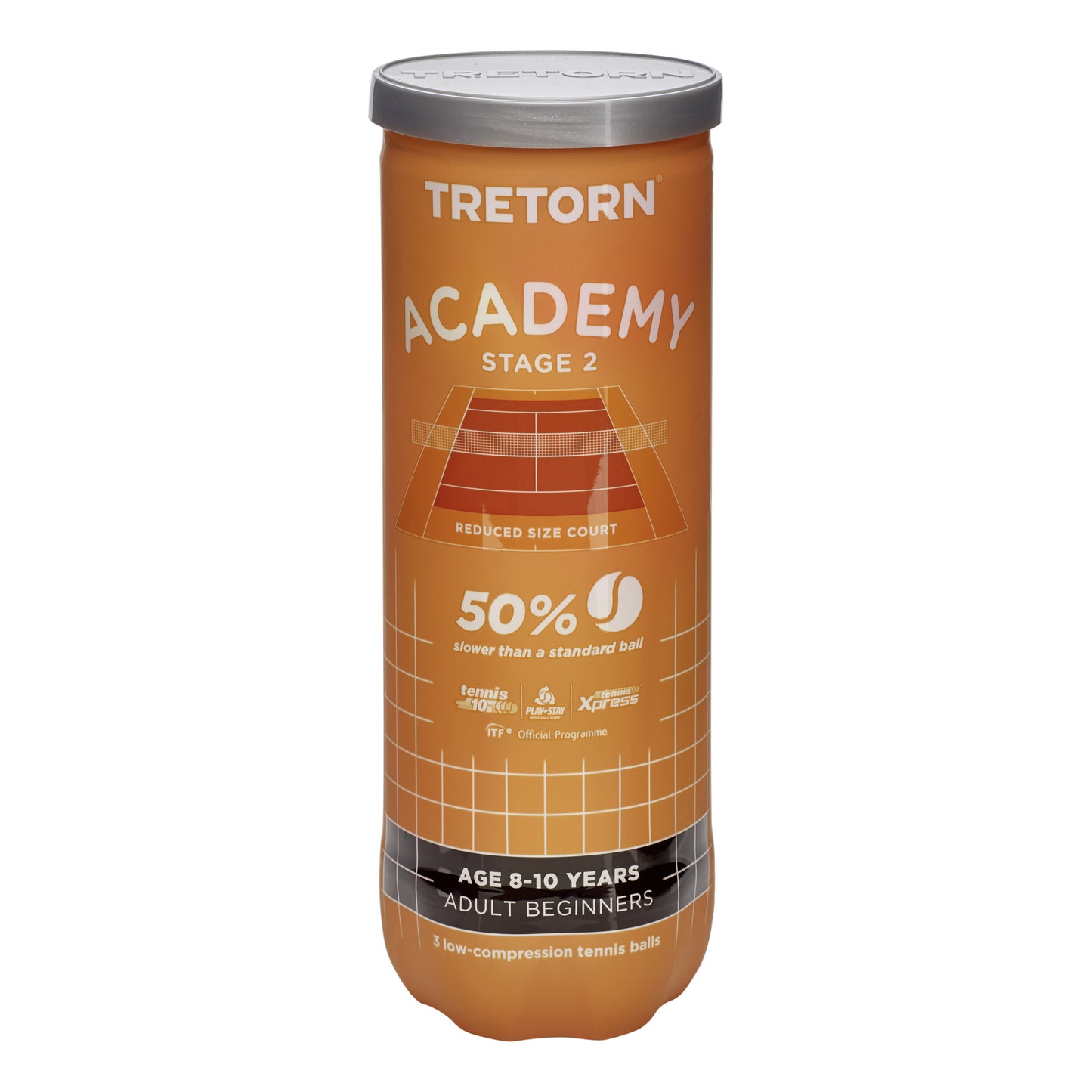 Tretorn Academy Orange (Stage 2) 3ks v dóze