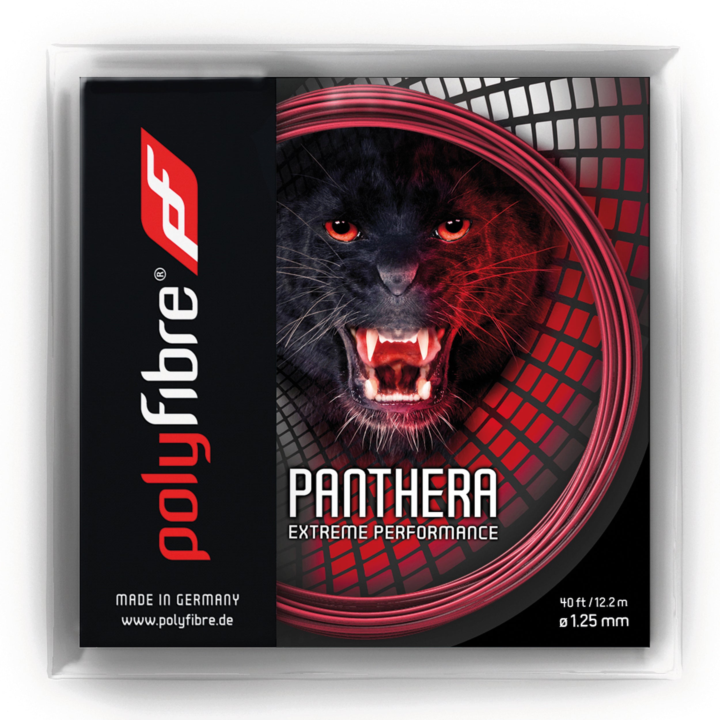 Polyfibre Panthera Výpletová Sada 12m-Červená