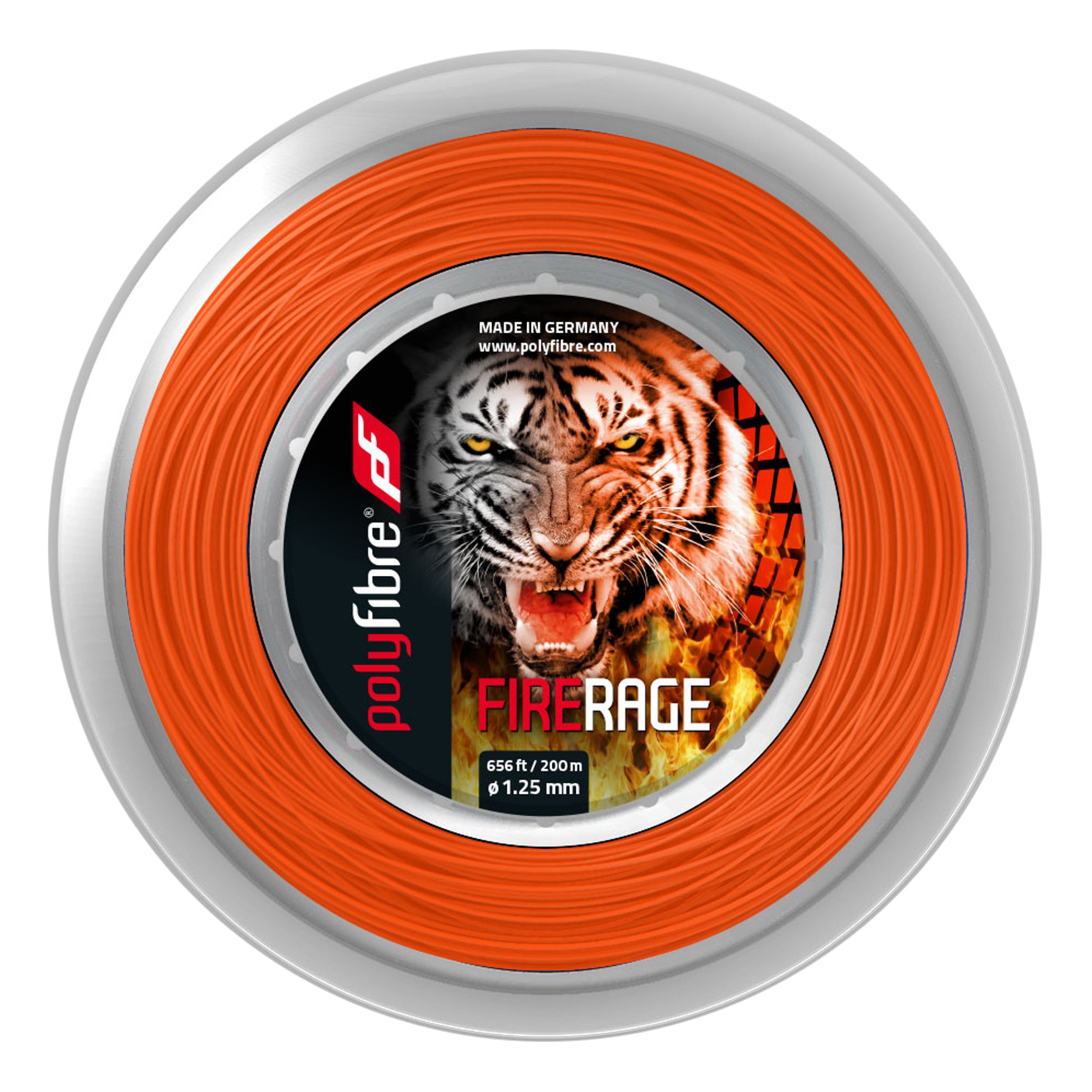 Polyfibre Firerage Ribbed 200m Výplet-Role-Červená