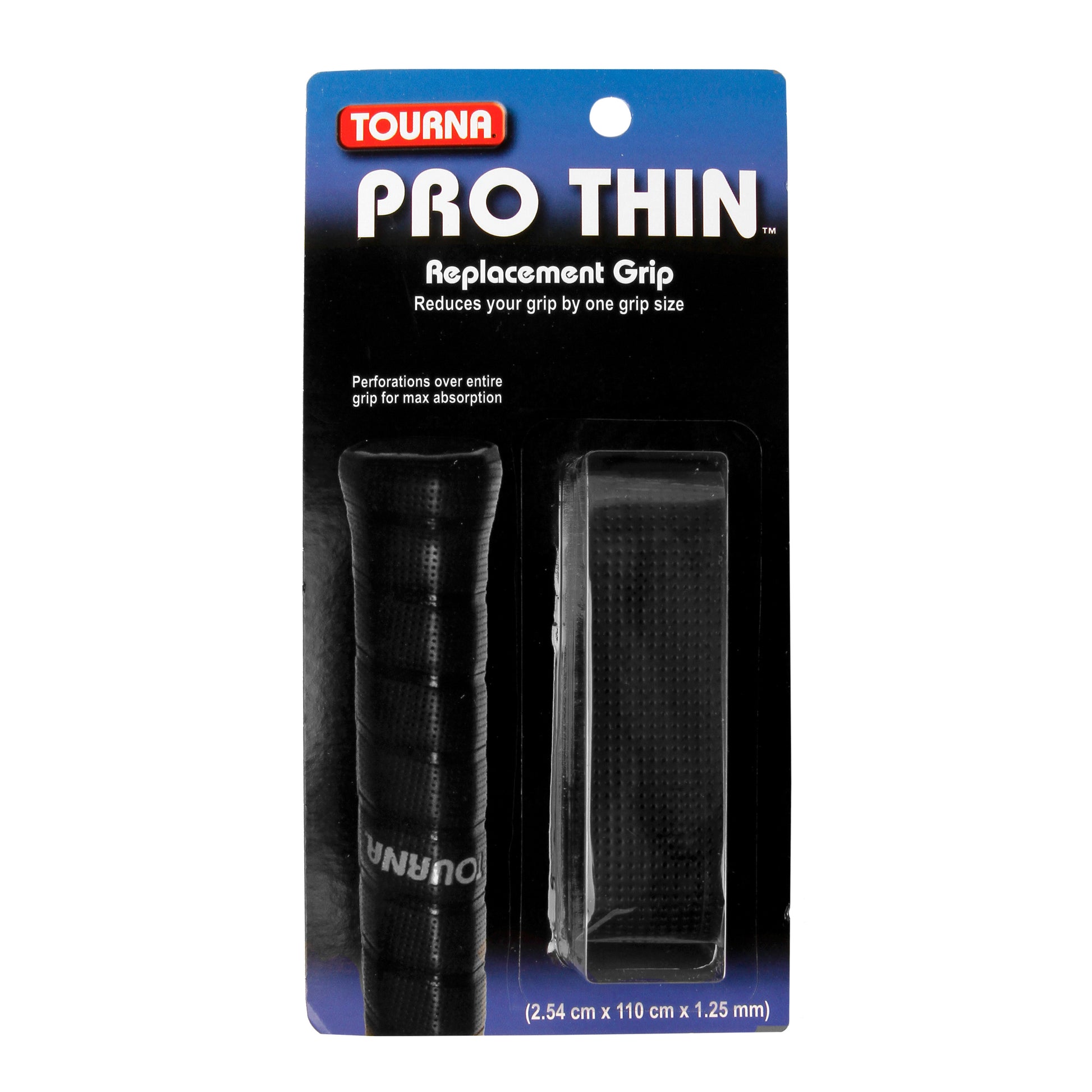 Tourna Pro Thin Grip 1ks V Balení-Černá