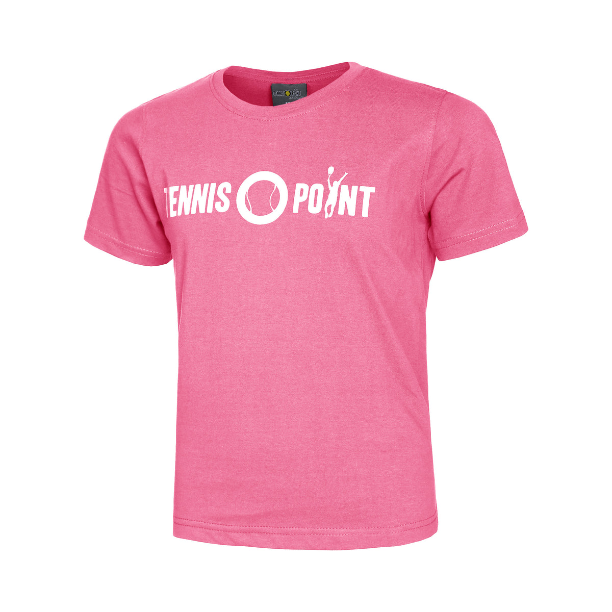 Tennis-Point Basic Cotton Tričko Děti - růžová, bílá