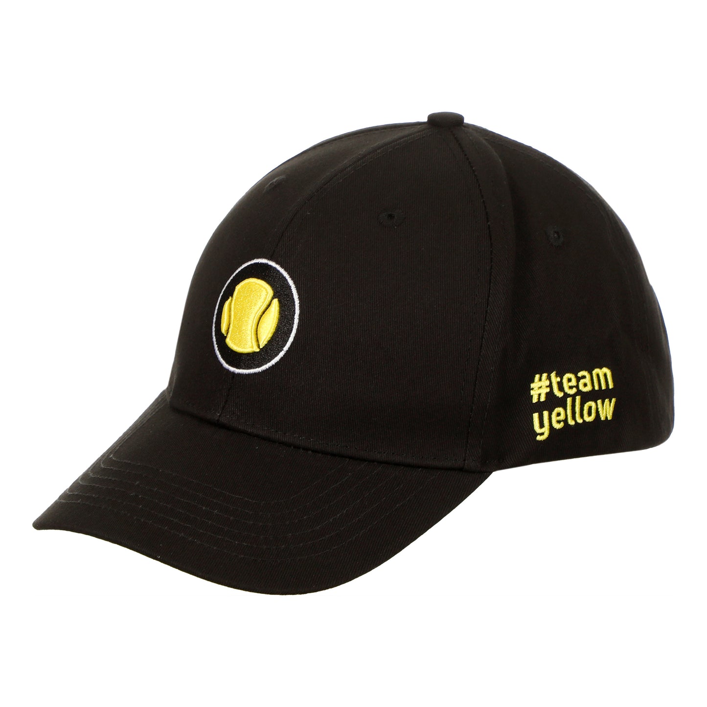 Tennis-Point Team Yellow Cap Čepice-Černá,Žlutá
