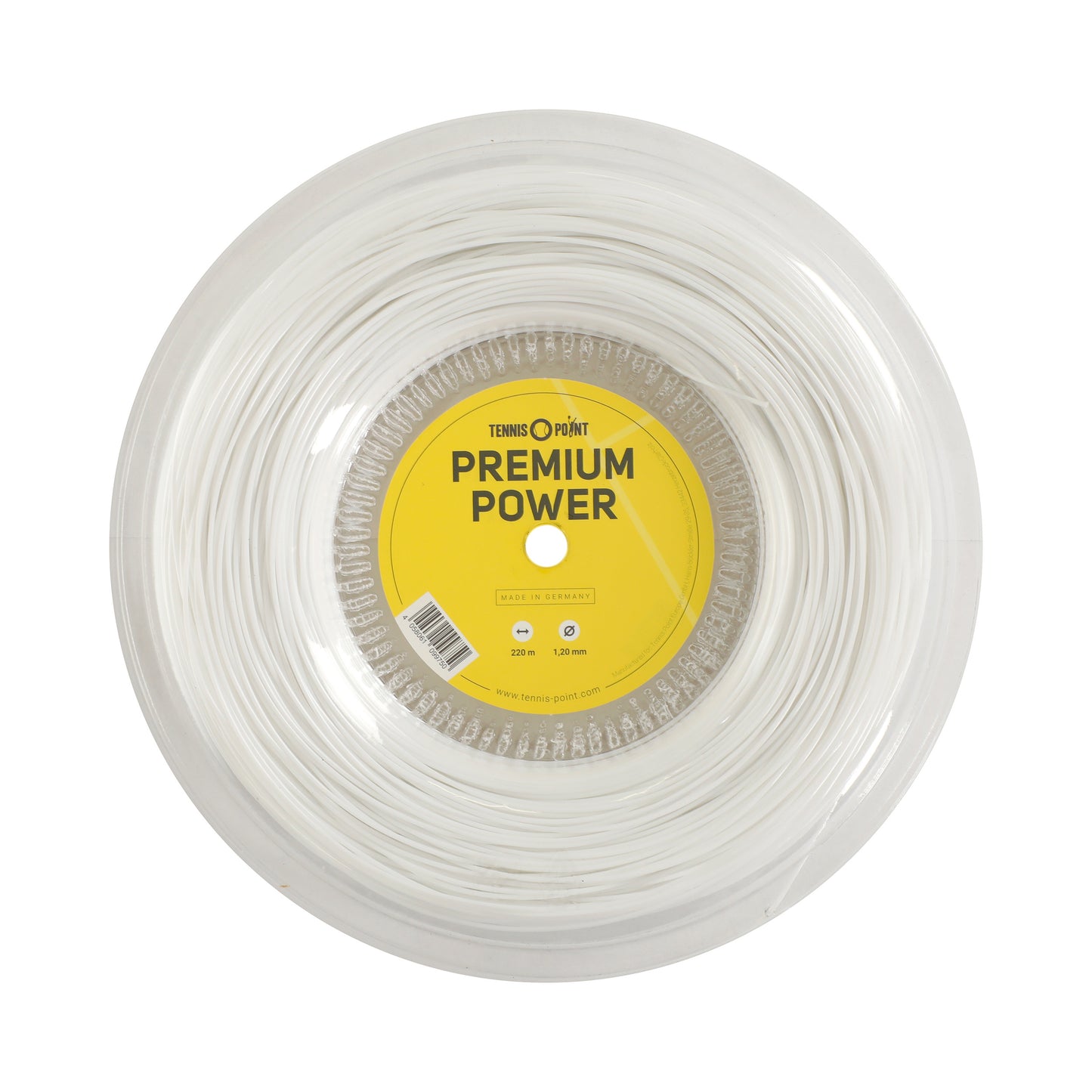 Tennis-Point Premium Power Výplet-Role 220m-Bílá