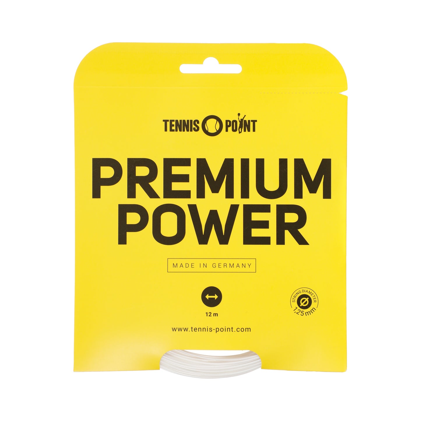Tennis-Point Premium Power Výpletová Sada 12m-Bílá