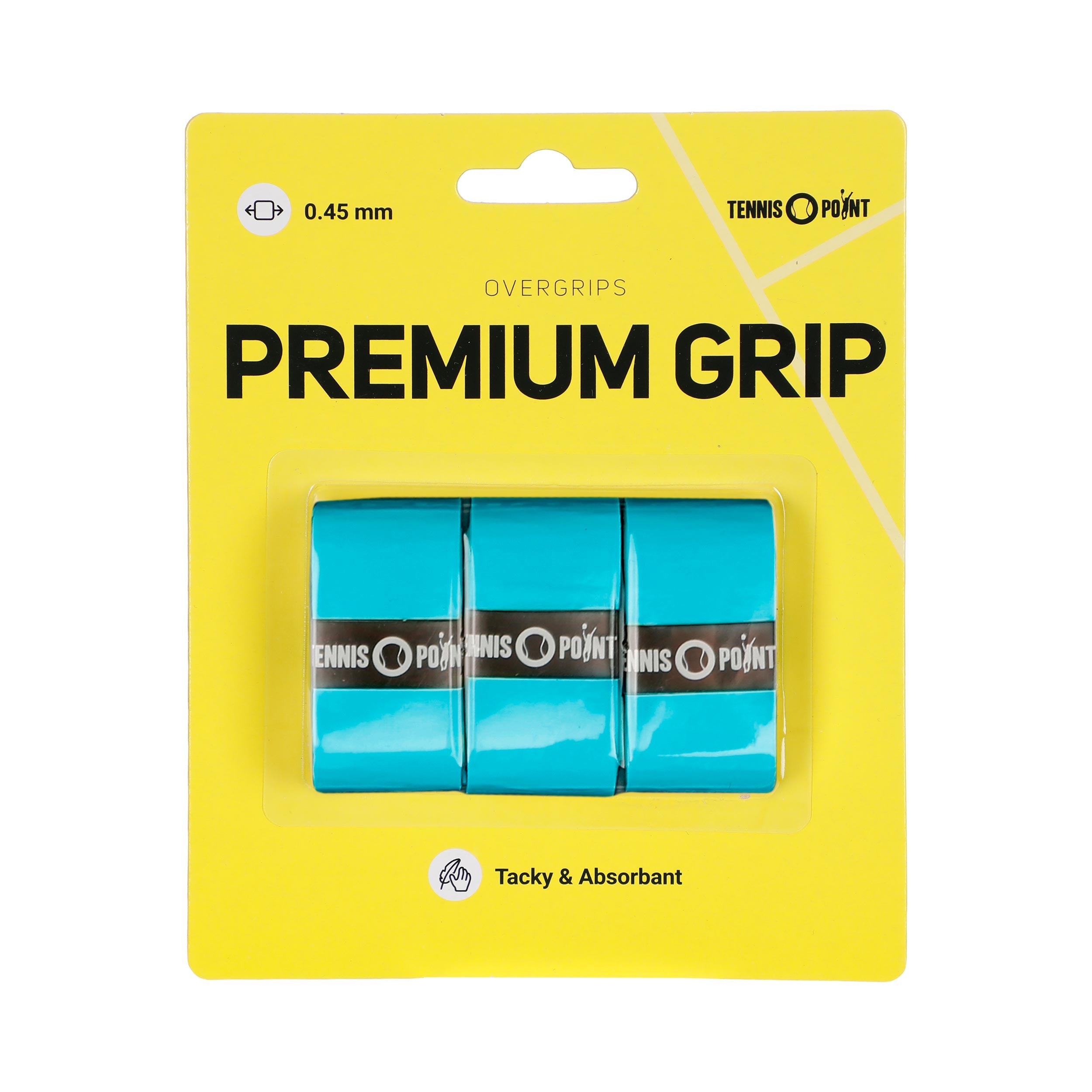 Tennis-Point Premium Grip 3ks V Baleni-Modrá