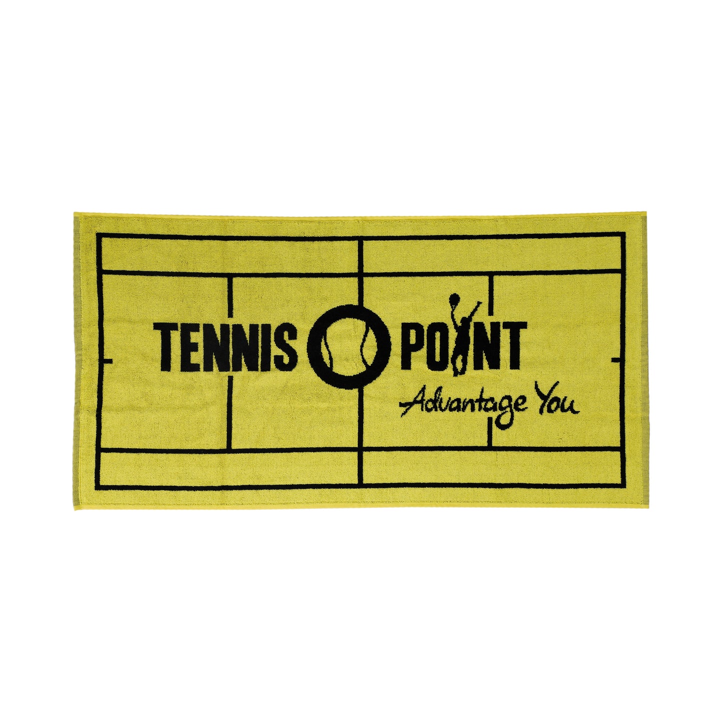 Tennis-Point 50x100 Ručník-Žlutá,Černá