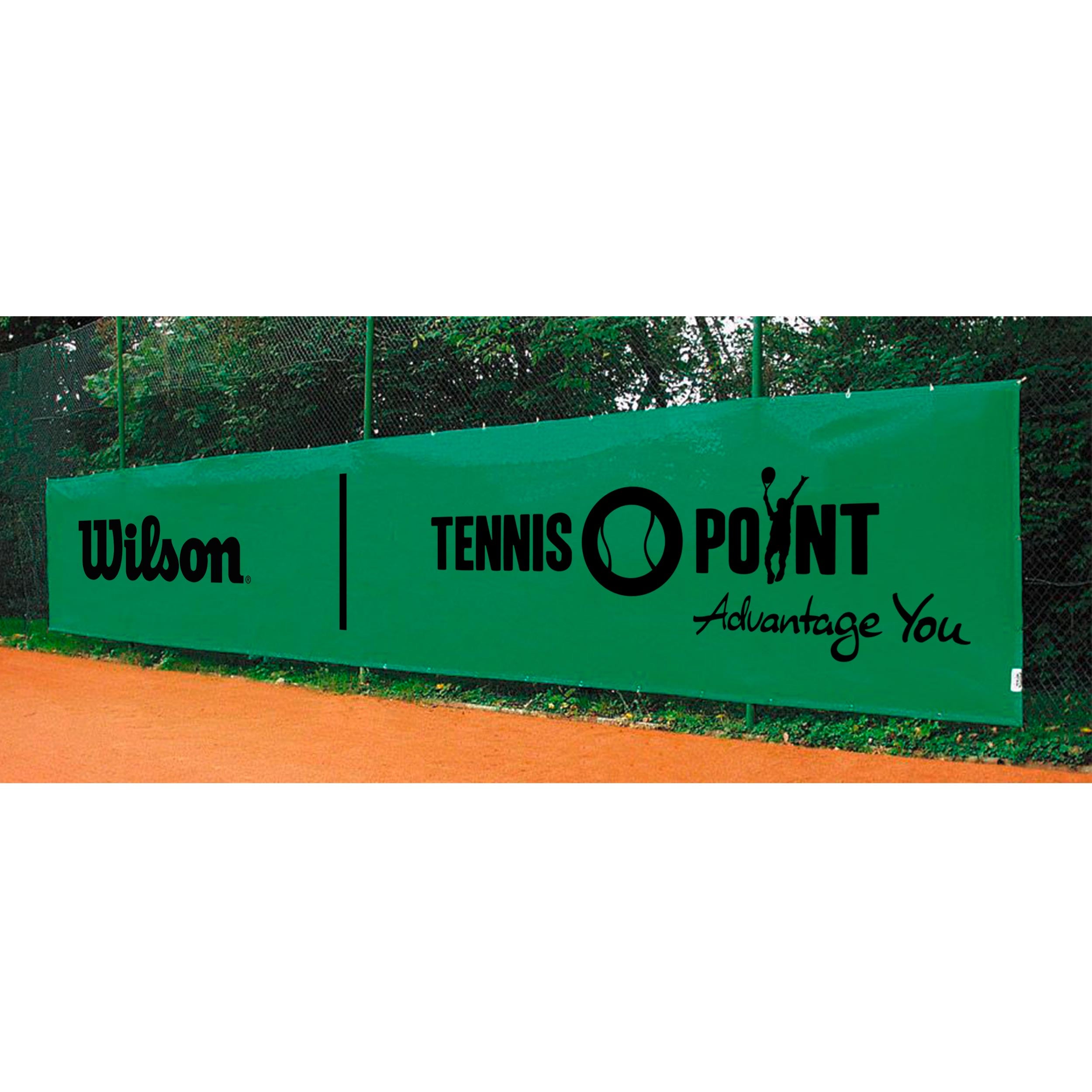 Tennis-Point Wilson 12x2m Zástěna-Zelená
