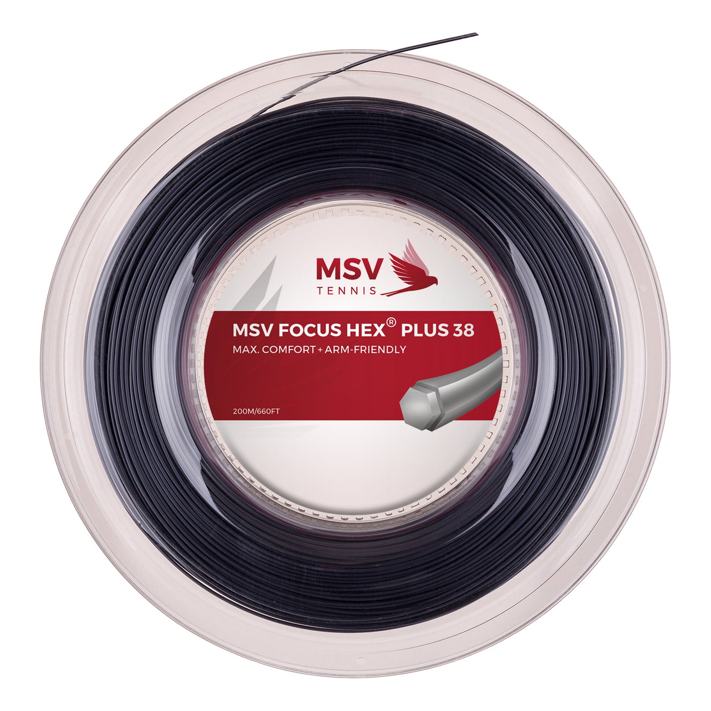 MSV Focus-HEX Plus 38 Výplet-Role 200m-Černá