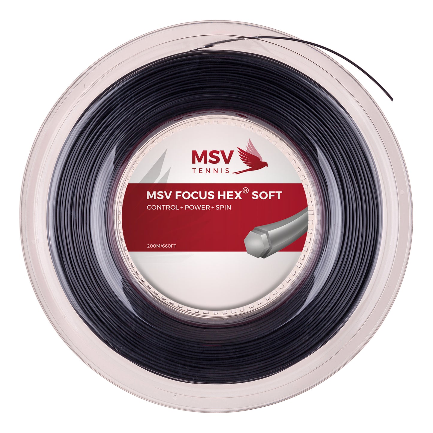 MSV Focus-HEX Soft Výplet-Role 200m-Černá