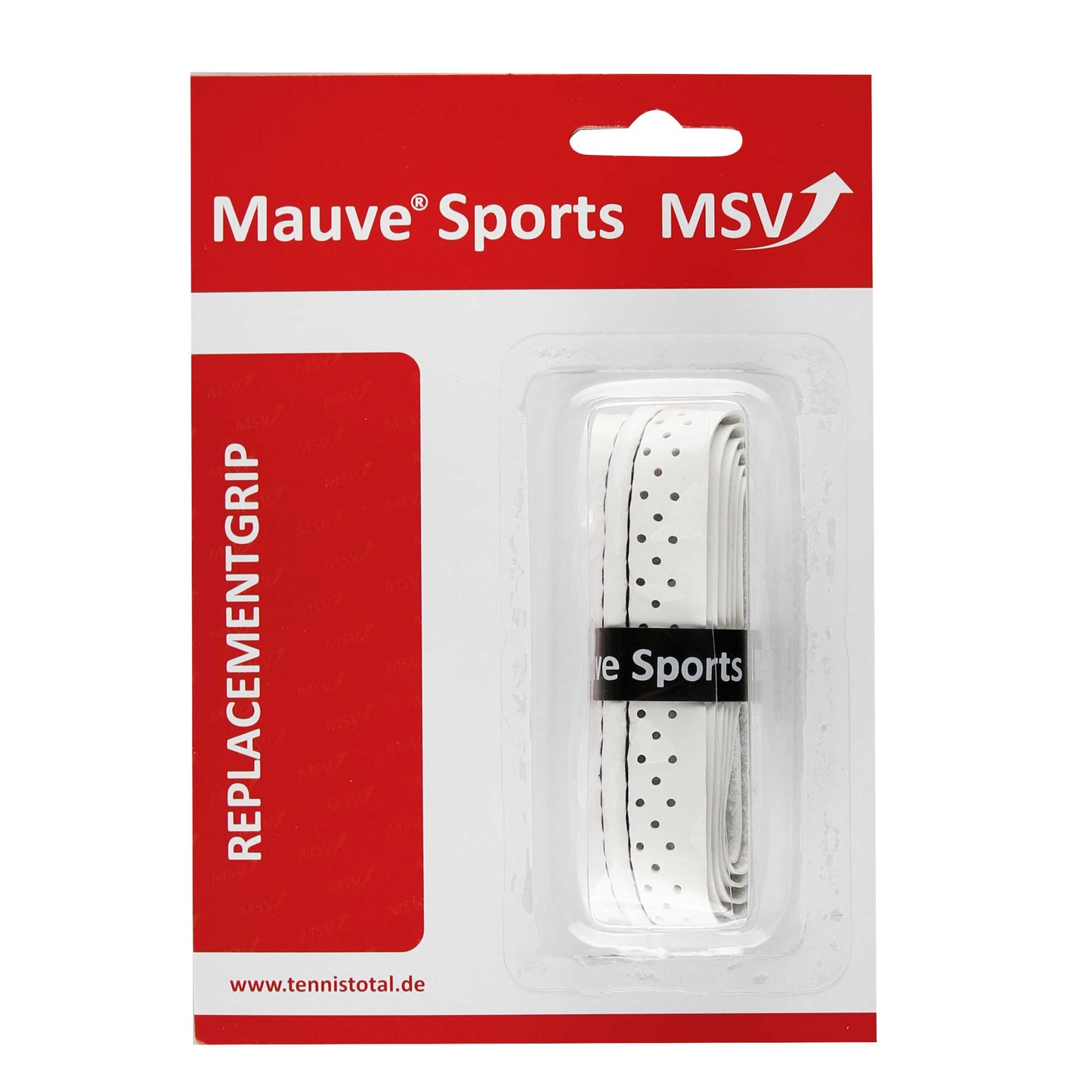 MSV Basic Grip Soft-Stich Perforated And Stitched 1ks V Balení-Bílá