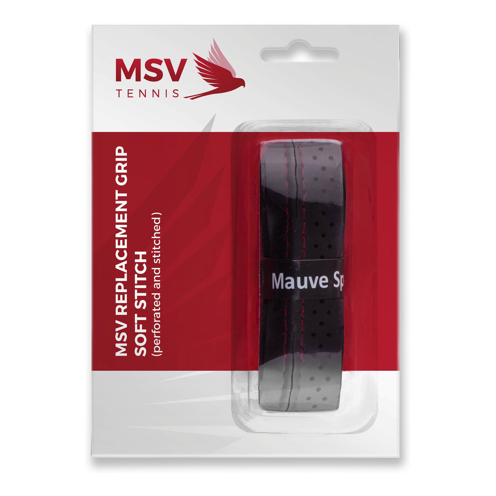MSV Basic Grip Soft-Stich Perforated And Stitched 1ks V Balení-Černá