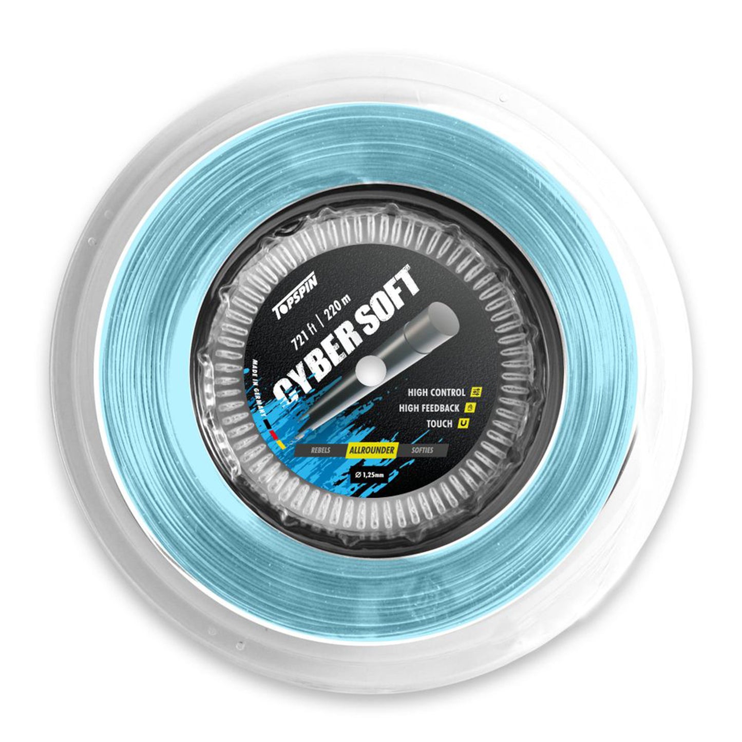 Topspin Cyber Soft Výplet-Role 220m-Světle Modrá