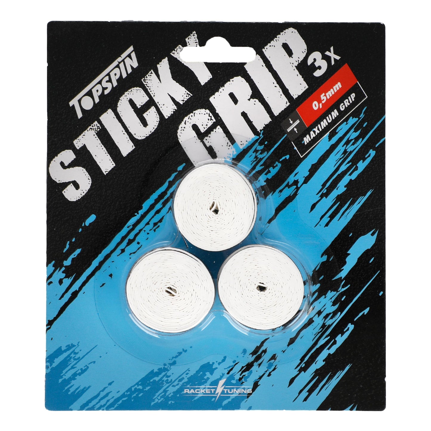 Topspin Sticky Grip 3ks V Baleni-Bílá