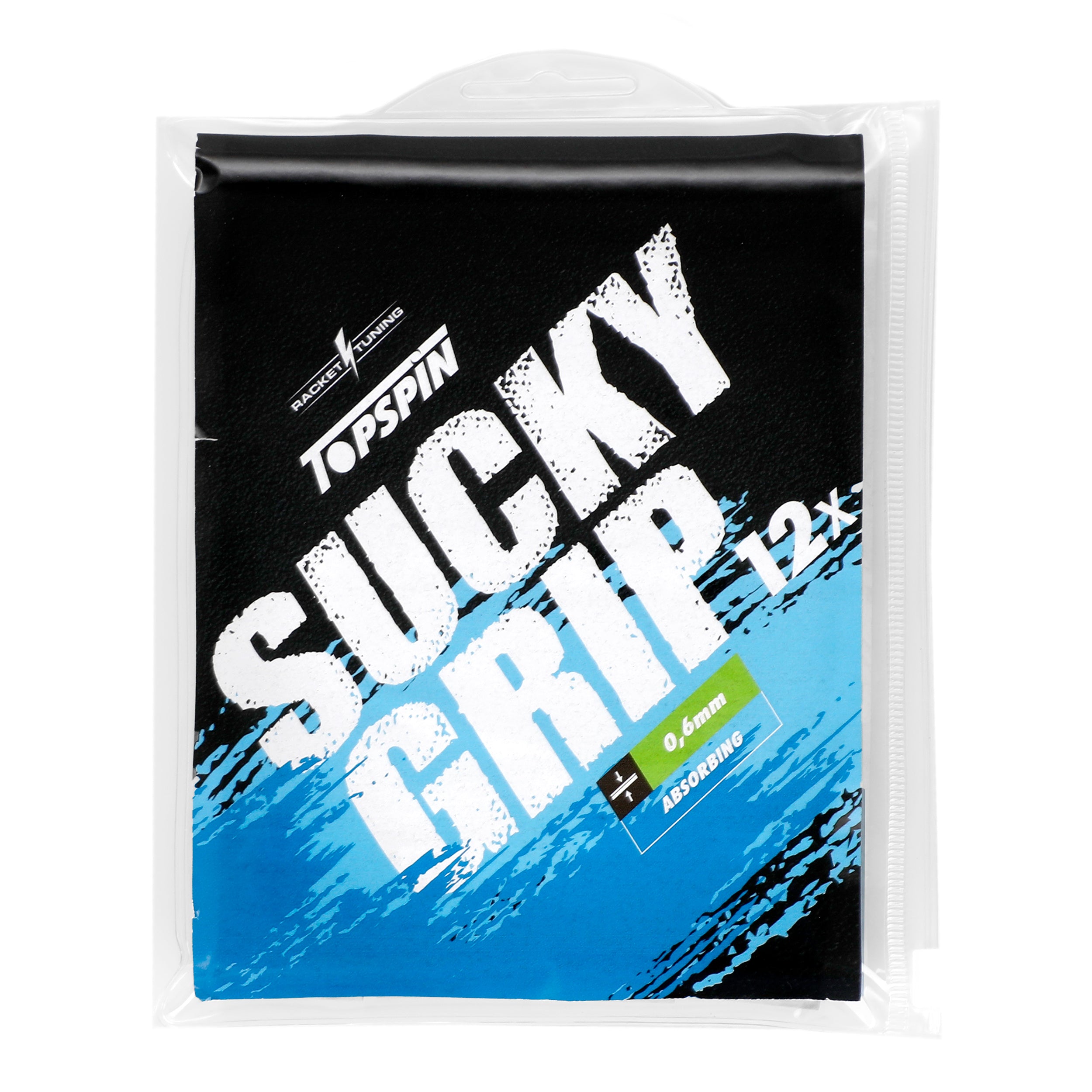 Topspin Sucky Grip 12ks Baleni-Šedá