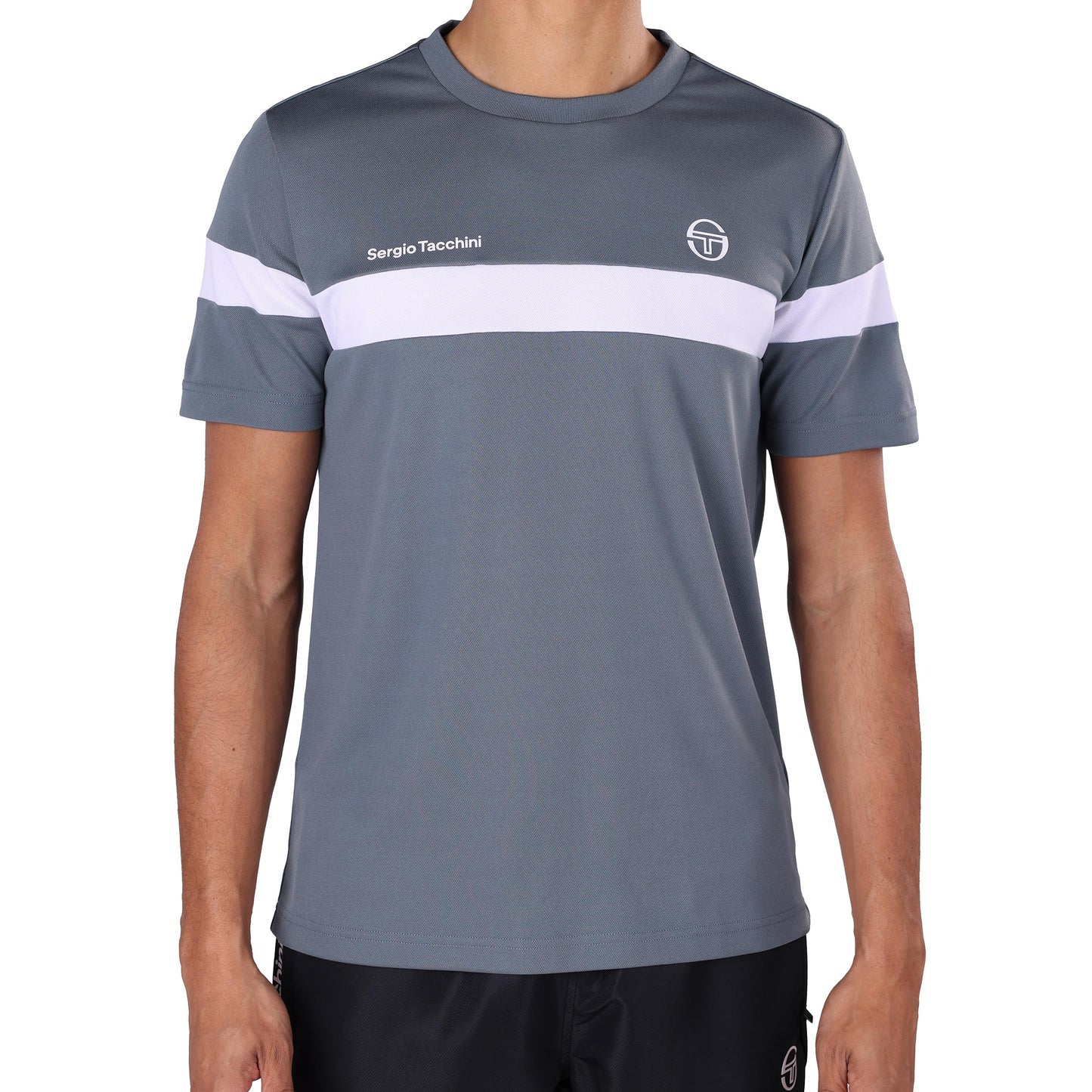 Sergio Tacchini Leone PL Tričko Muži - šedá, bílá
