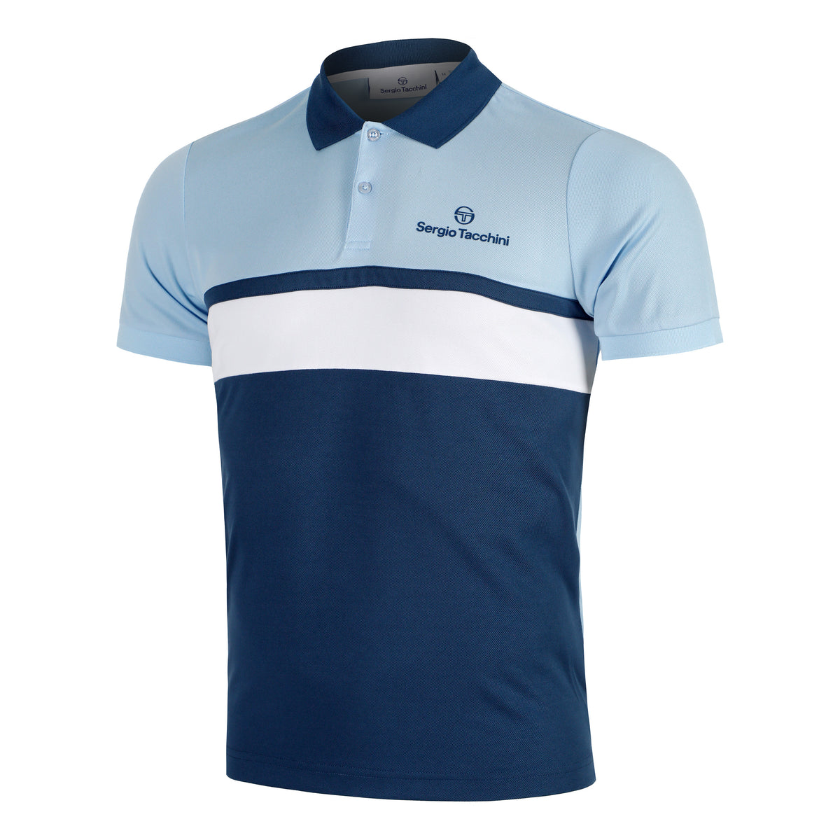 Sergio Tacchini Elfetta Pólo Muži - světle modrá, modrá