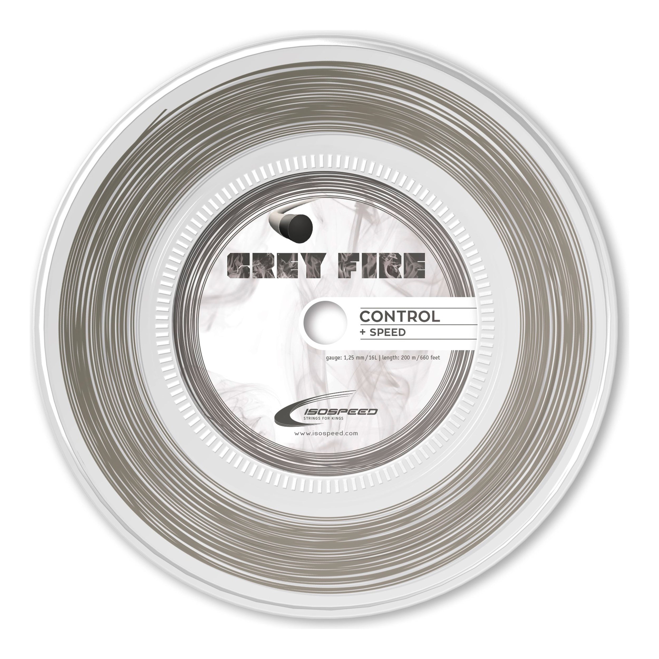 Isospeed Grey Fire Výplet-Role 200m-Šedá
