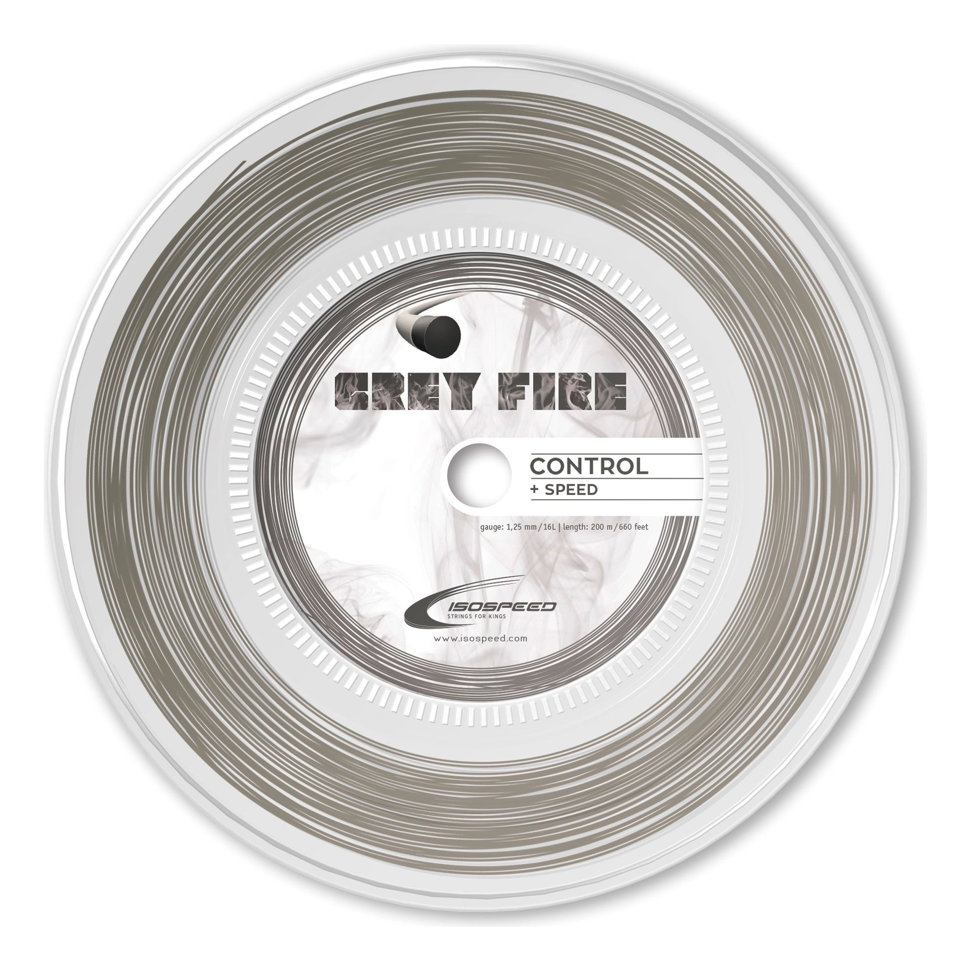 Isospeed Grey Fire Výplet-Role 200m-Šedá