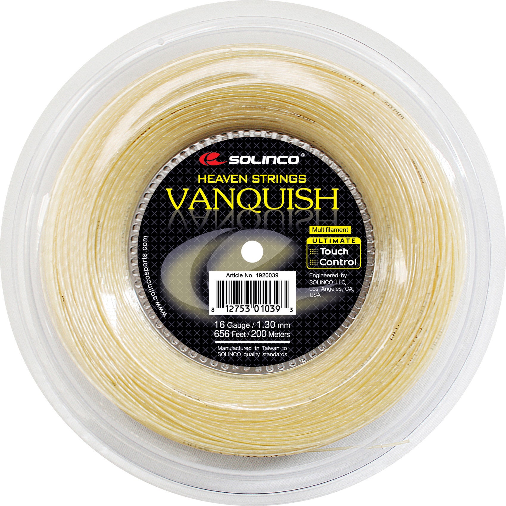 Solinco Vanquish Výplet-Role 200m-Přírodní Barvy