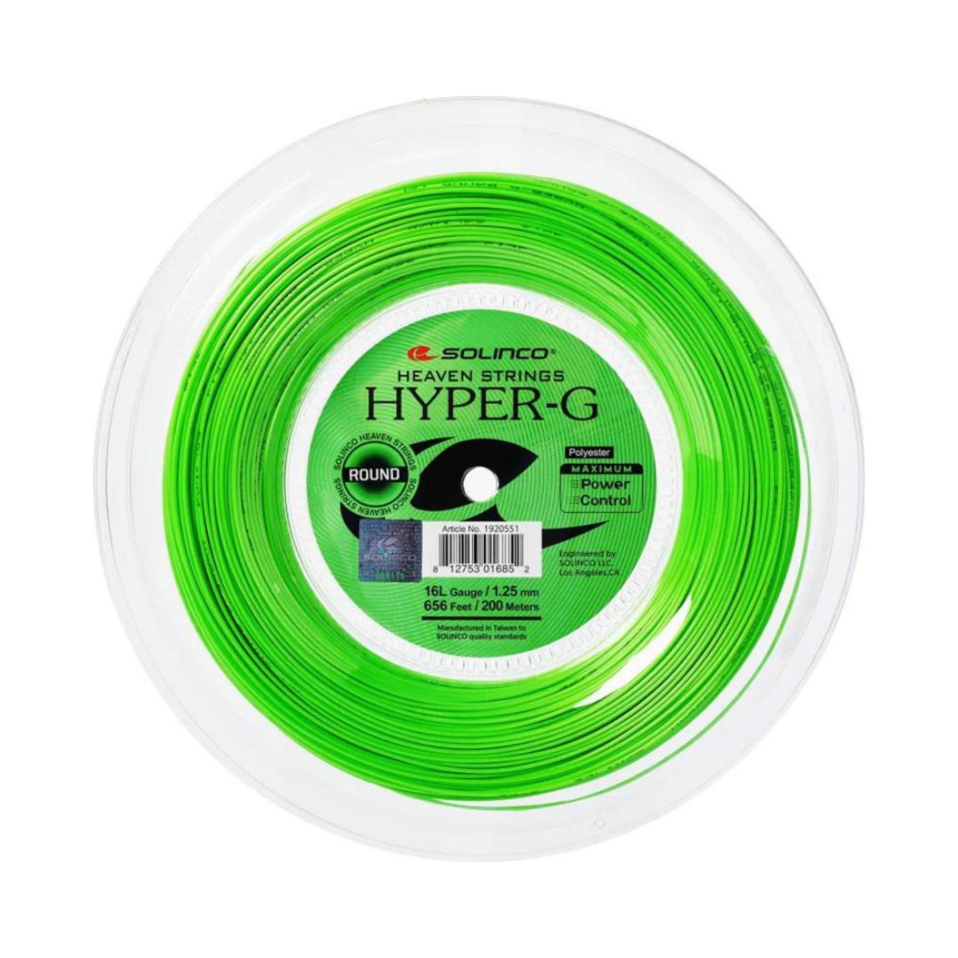 Solinco Hyper-G Round Výplet-Role-Zelená